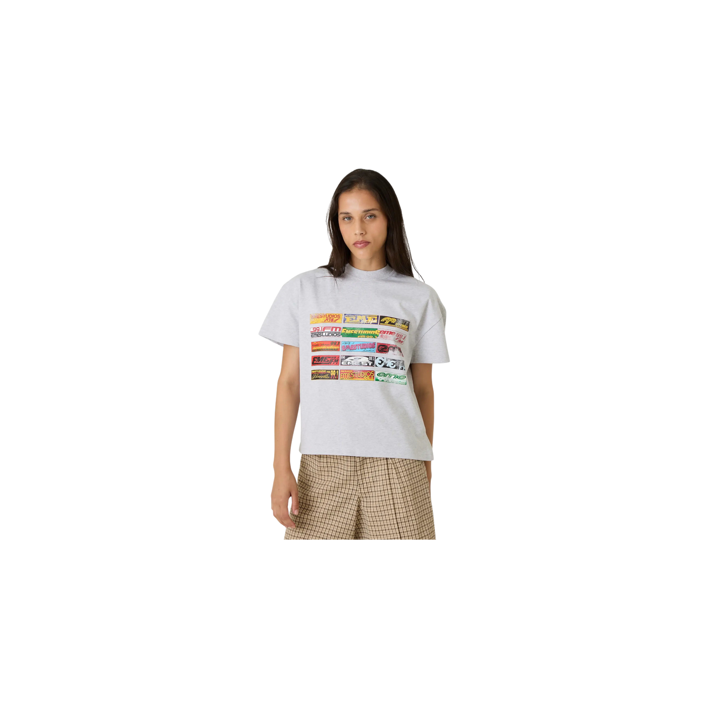 Eme Studios Los Santos Heather Grey Oversized T-Shirt