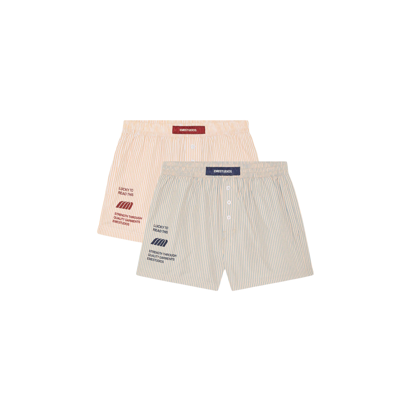 Eme Studios Lucky Striped Wine Boxers