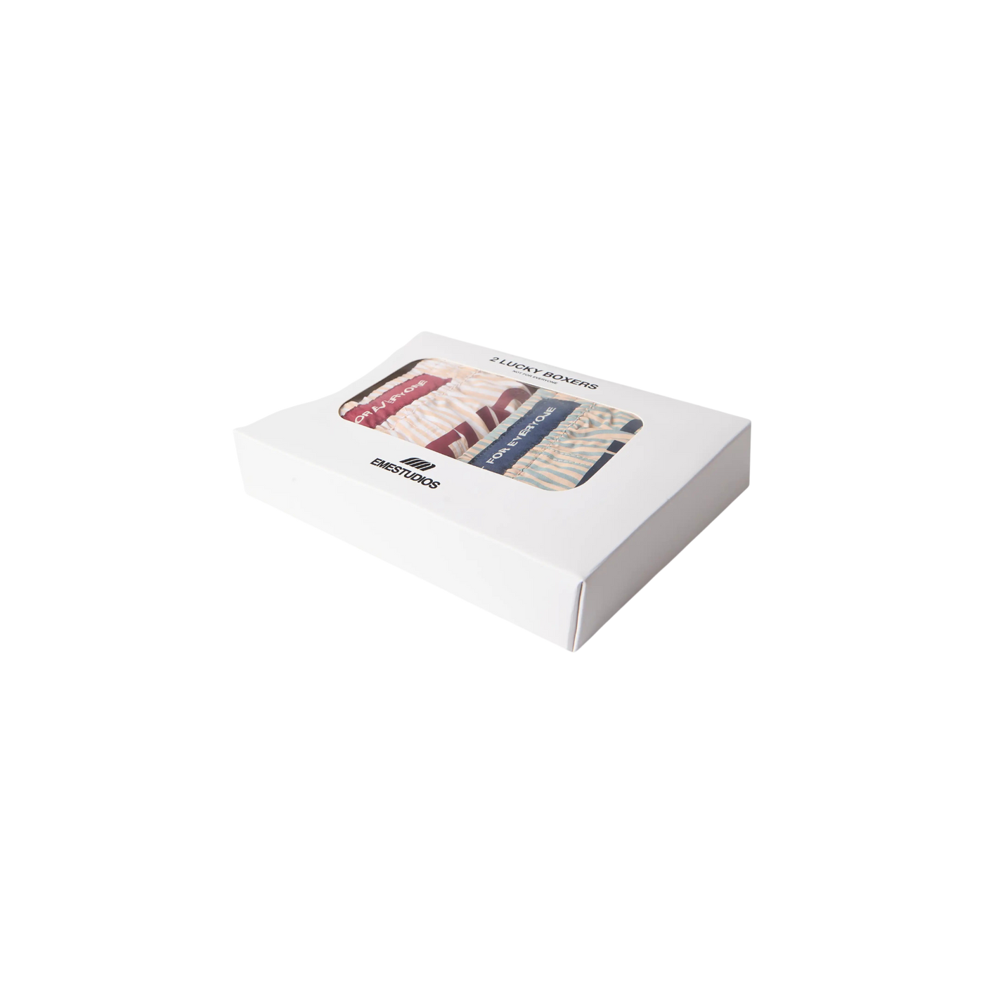 Eme Studios Lucky Striped Wine Boxers