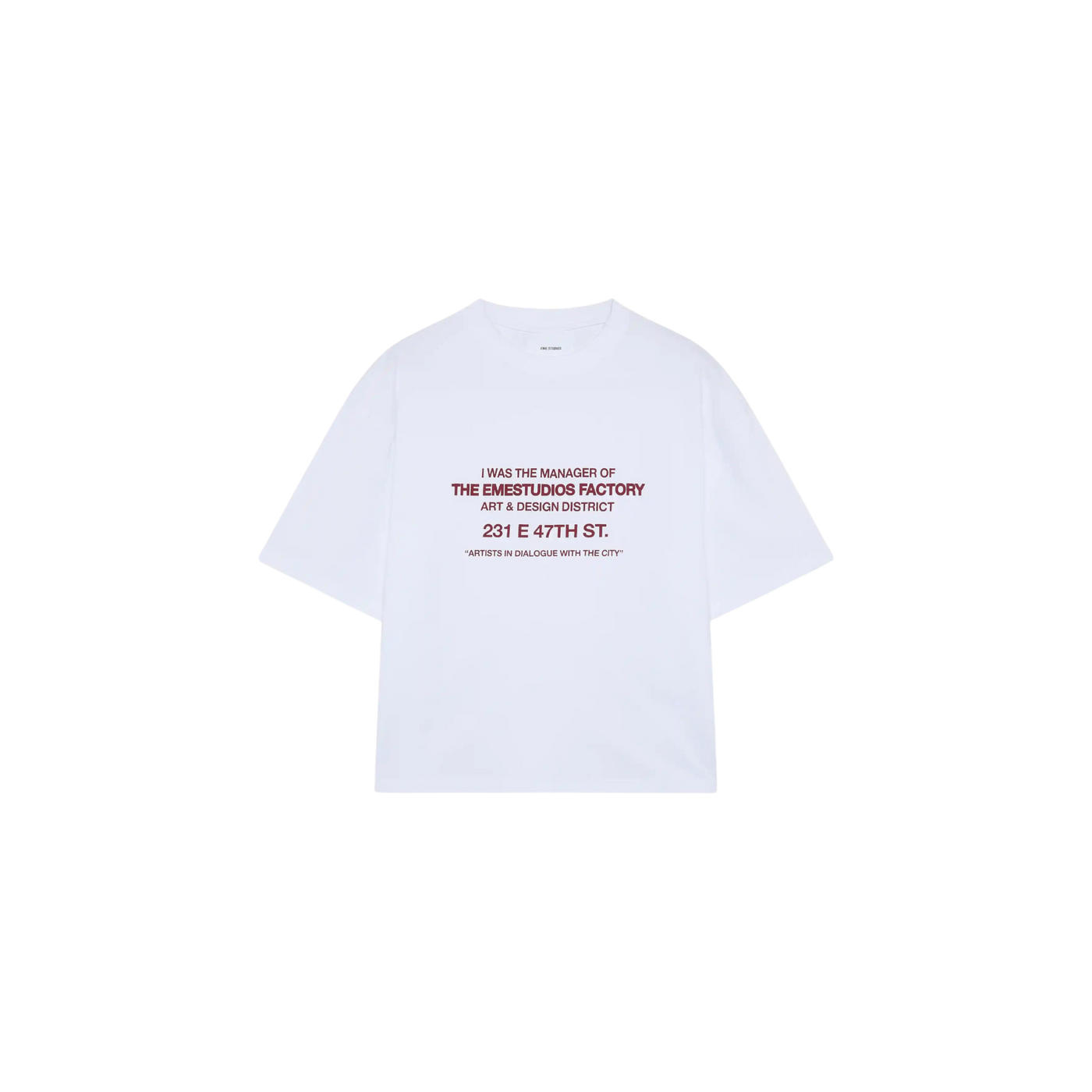 Eme Studios Manage Pearl Oversized T-Shirt