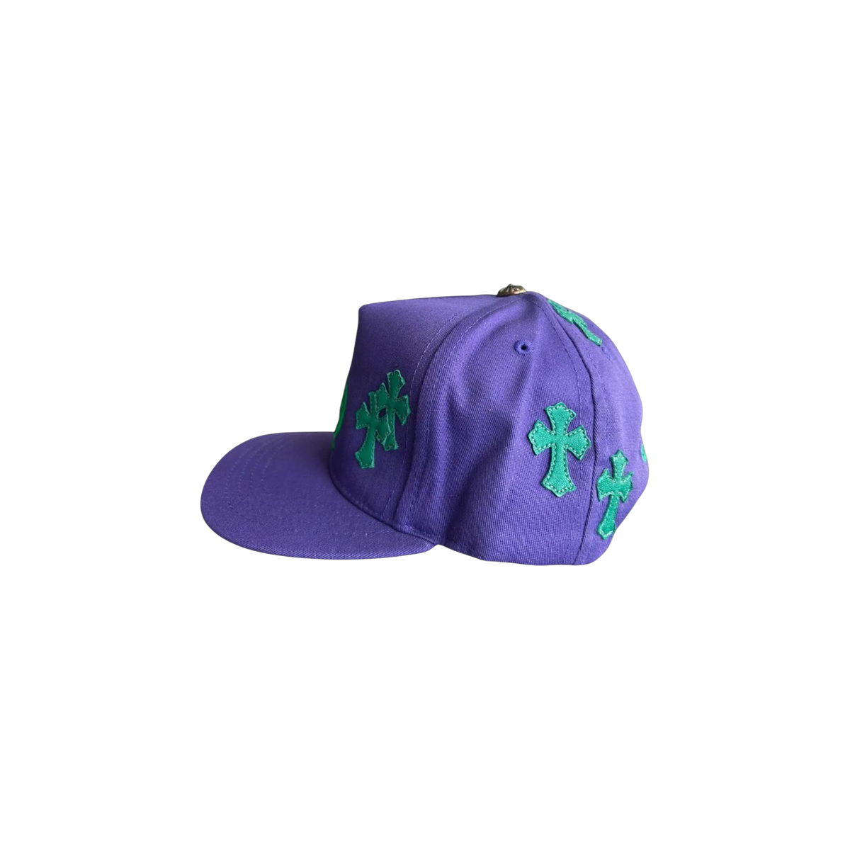 Gorra Chrome Hearts Purple & Green Cross Patch Hat