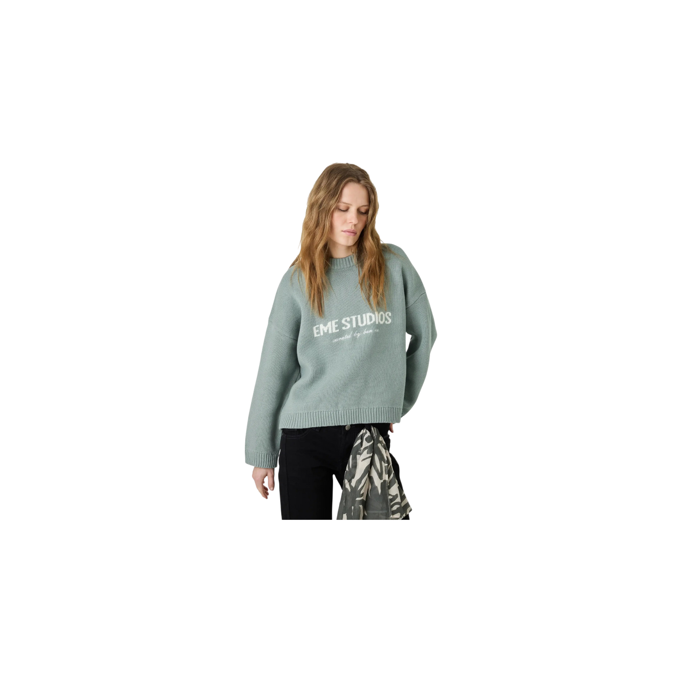 Eme Studios Master Aqua Green Knit Sweater