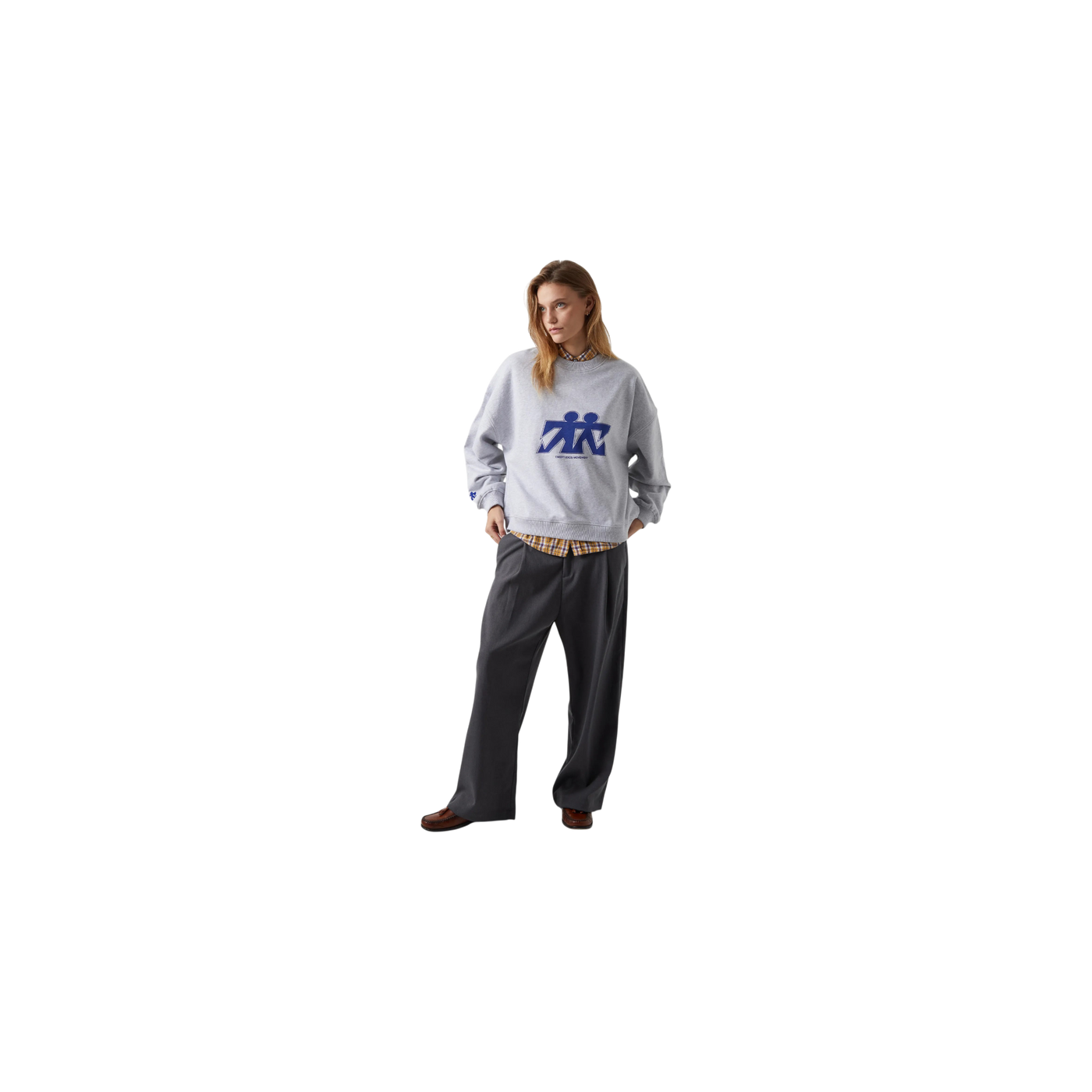 Eme Studios Mbuddy Grey Oversized Crewneck