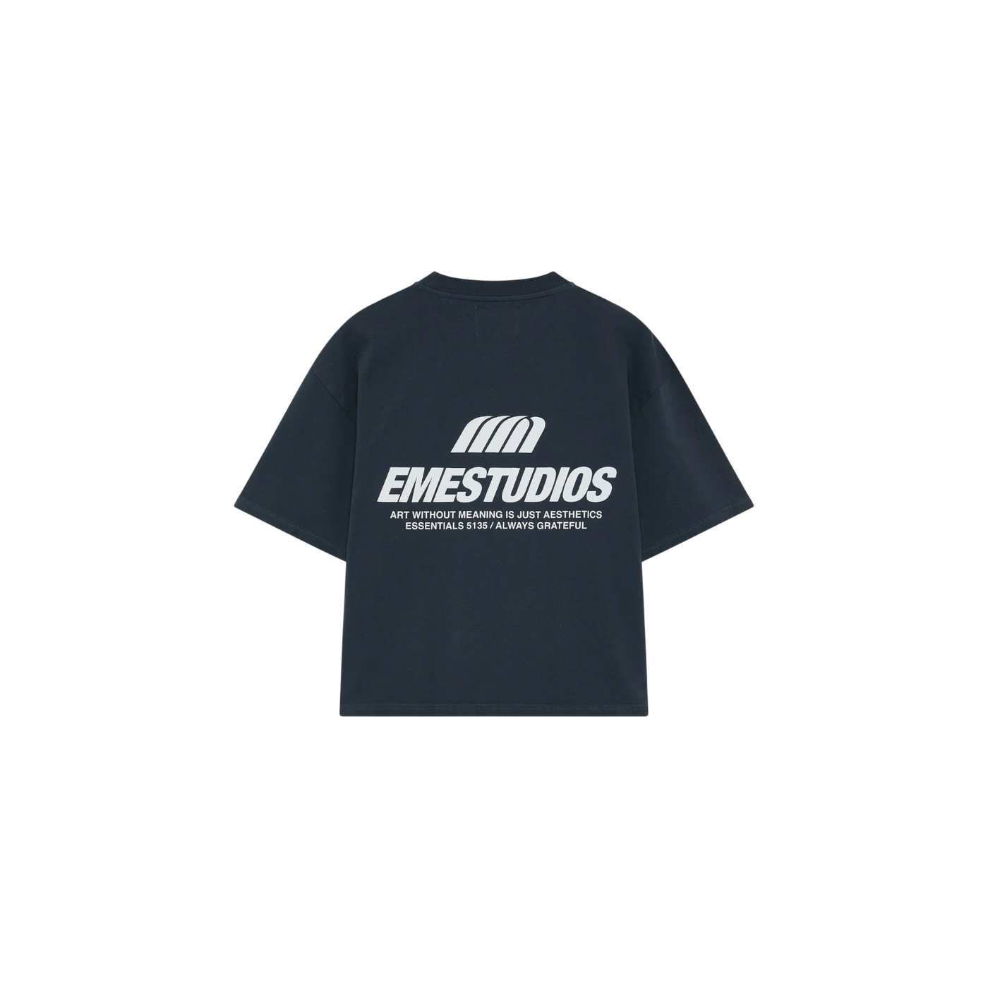 Eme Studios Meaning Navy Oversized T-Shirt