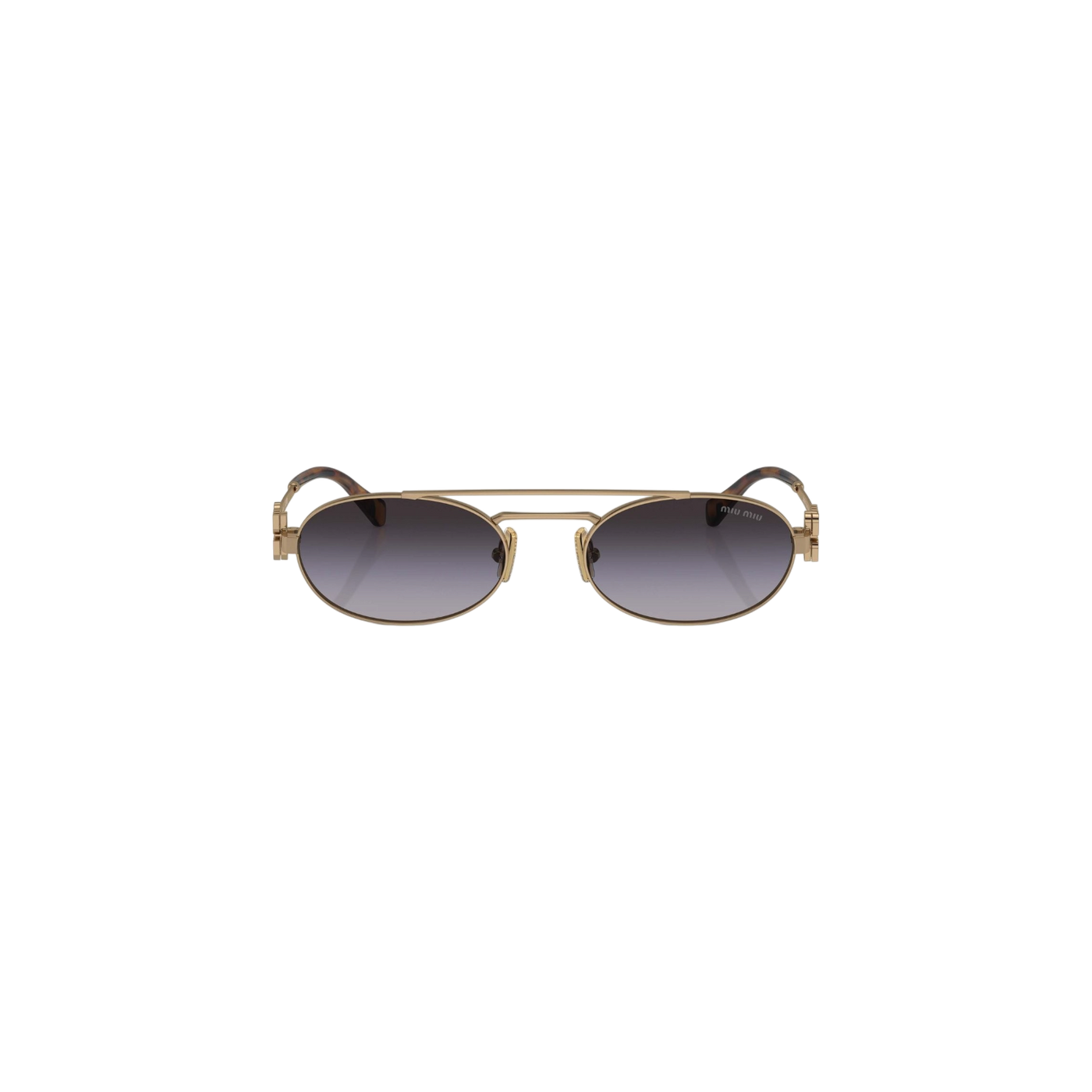 Miu Miu Geometric Oval Sunglasses