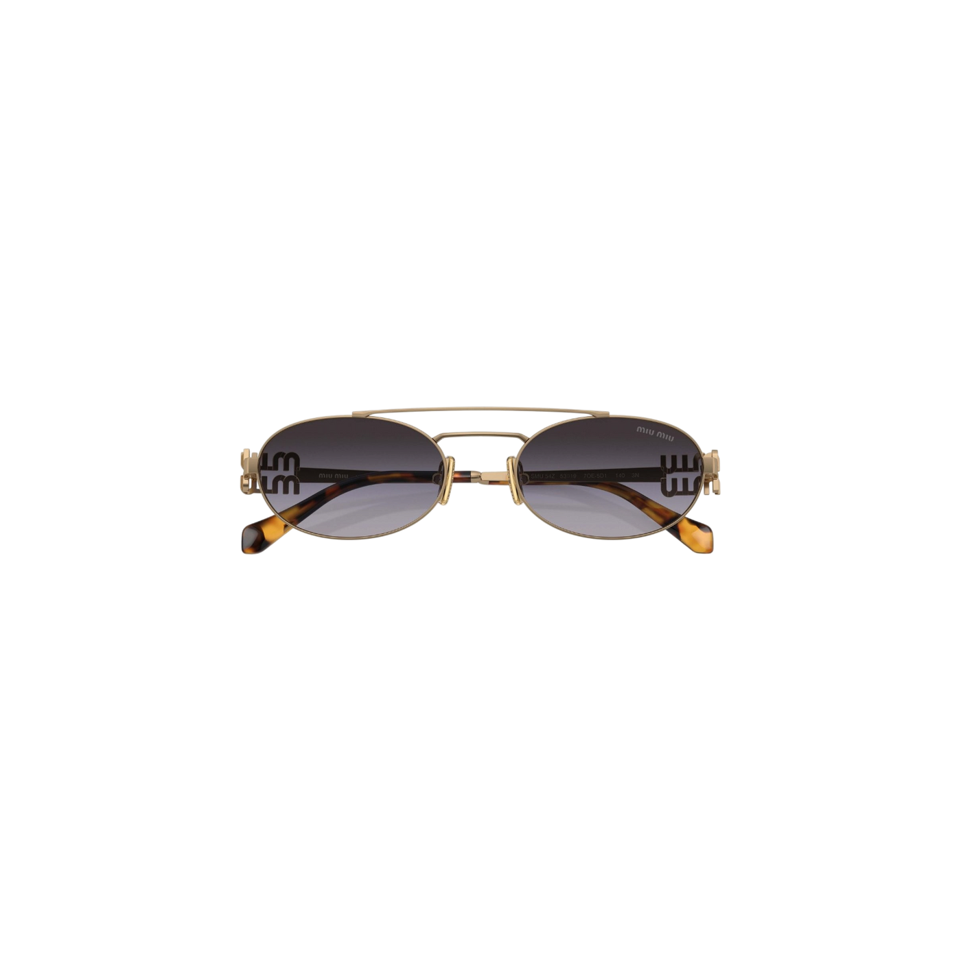 Miu Miu Geometric Oval Sunglasses
