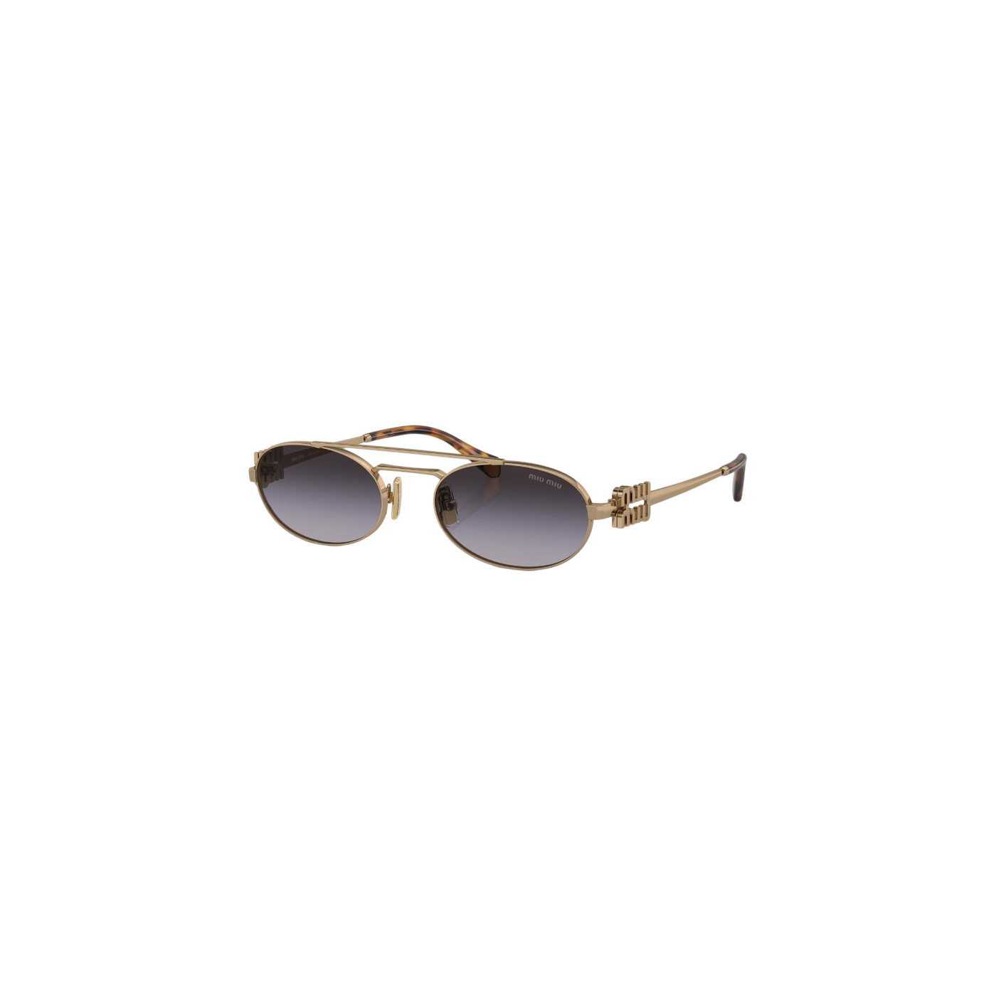 Miu Miu Geometric Oval Sunglasses