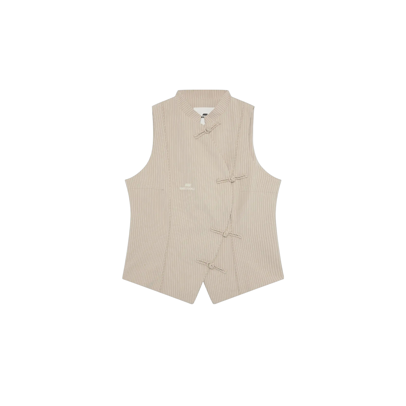 Eme Studios Modesta Off Sand Striped Vest