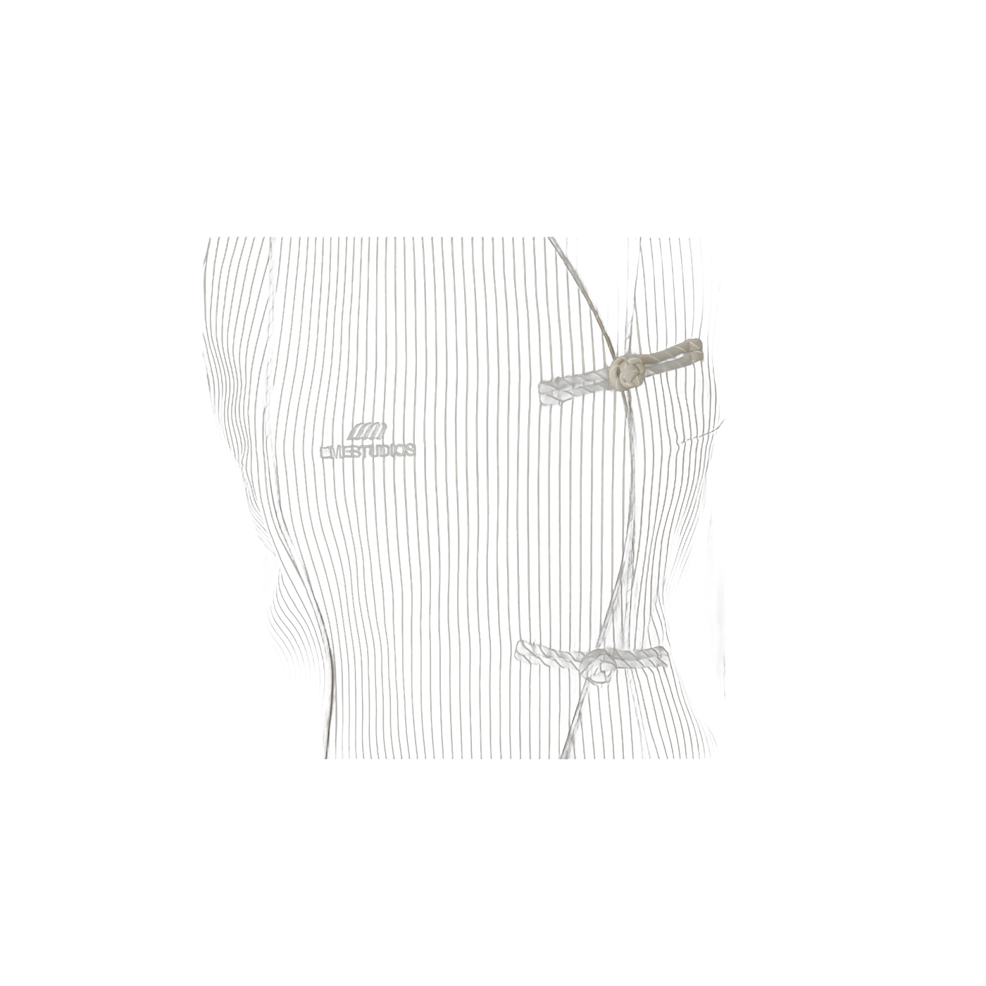 Eme Studios Modesta Off Sand Striped Vest