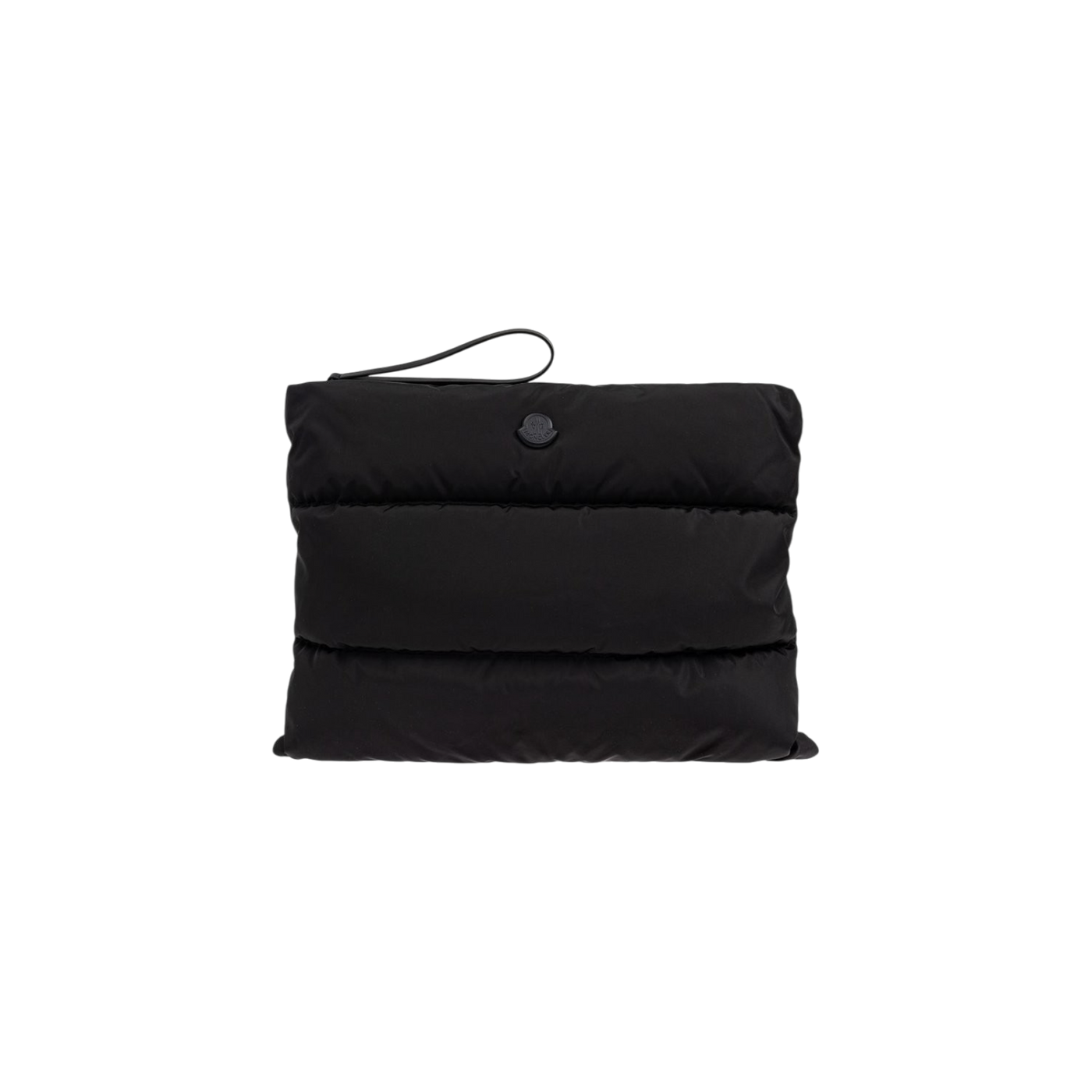 Moncler Logo Patch Padded Clutch Bag