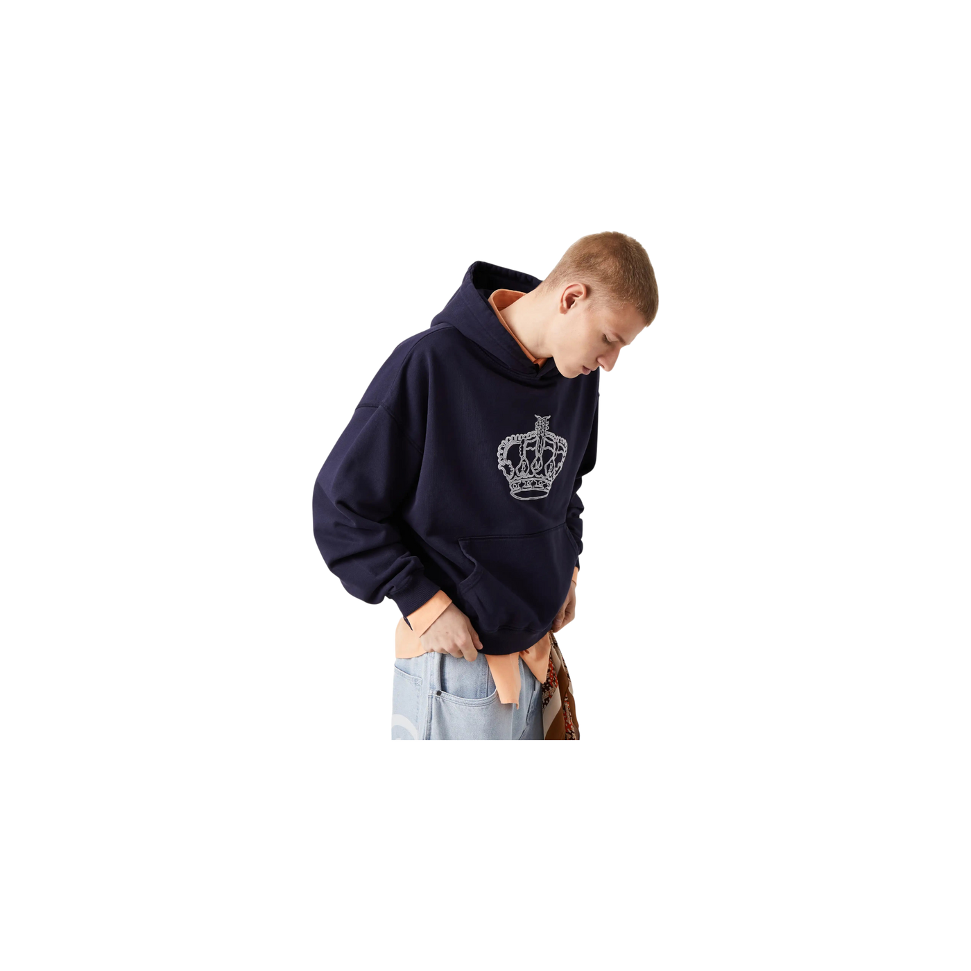 Eme Studios Mufasa Navy Oversized Hoodie