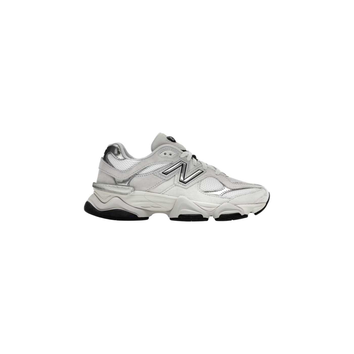 New Balance 9060 White Black Metallic Silver