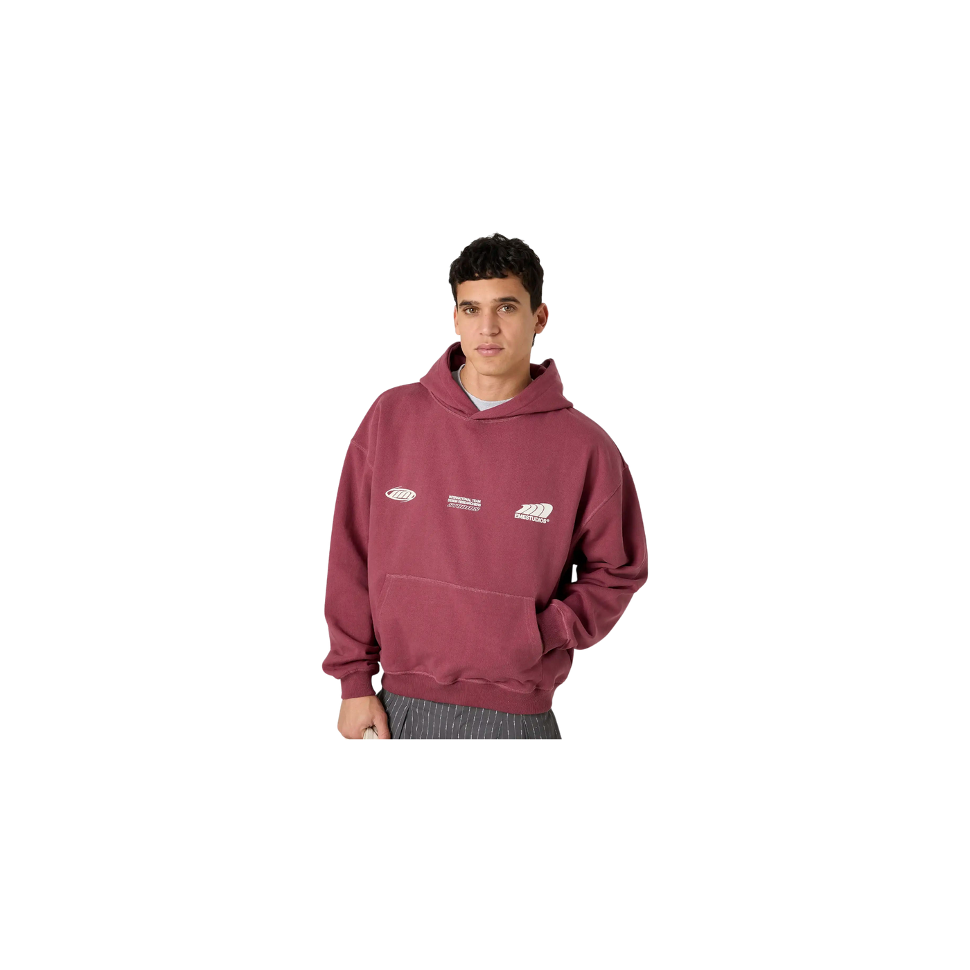 Eme Studios Odd Cabernet Oversized Hoodie