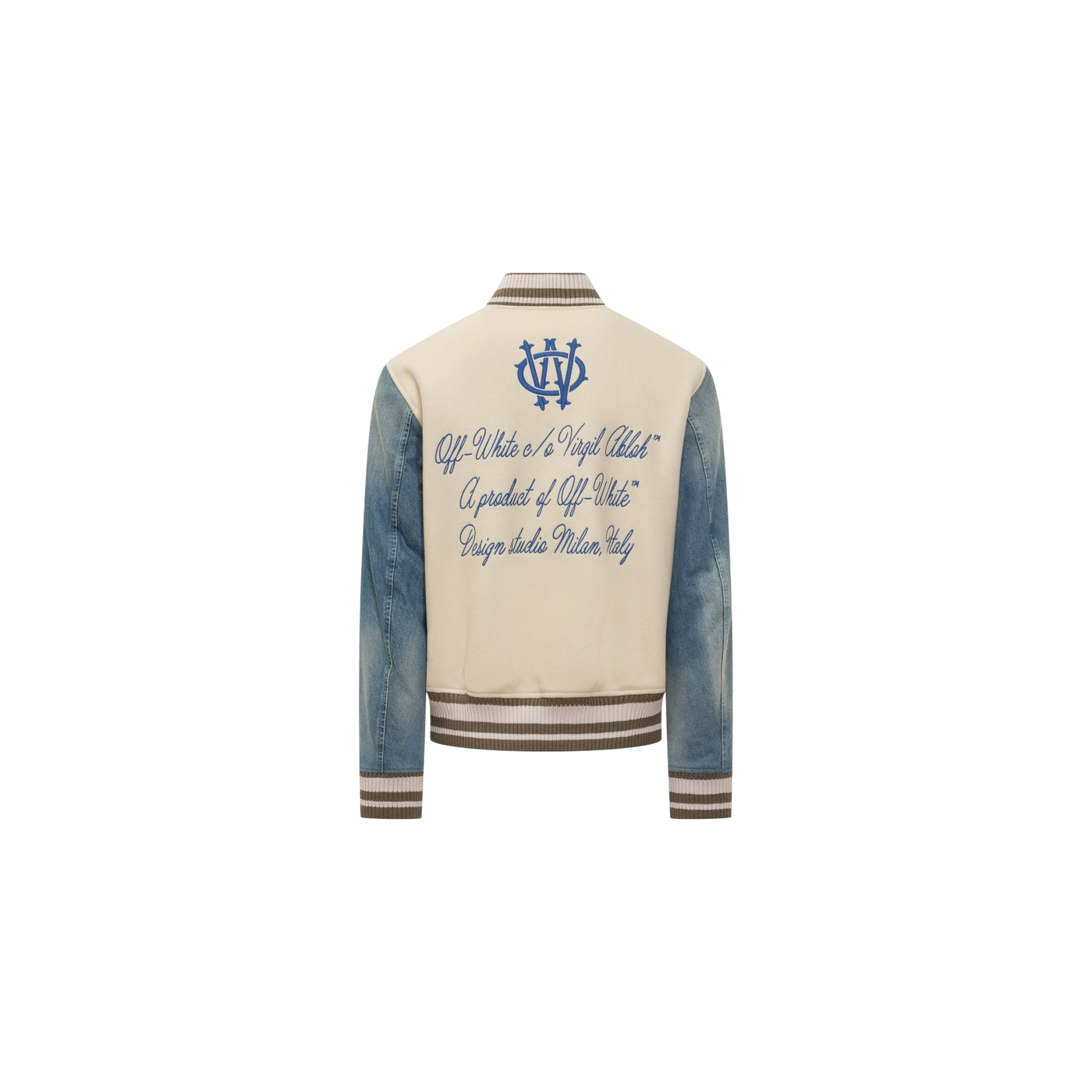 Off-White Logo Embroidered Button-Up Jacket