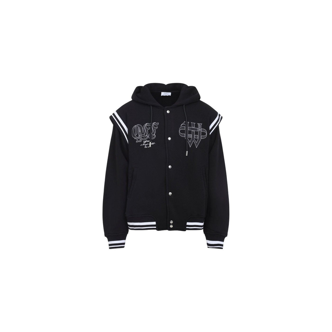 Off-White Logo Patch Button-Up Jacket