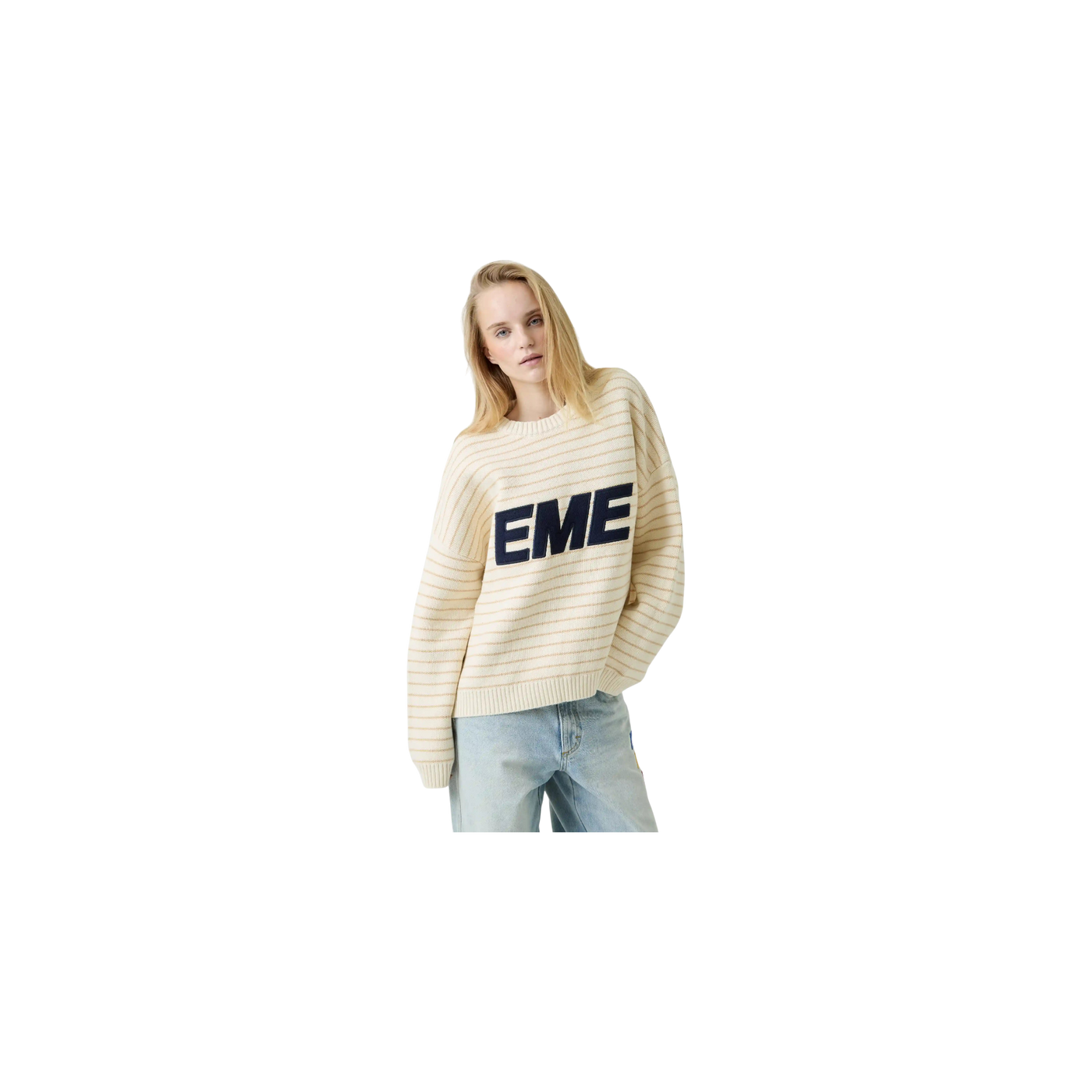 Eme Studios Pinstripe Sugar Knit Sweater
