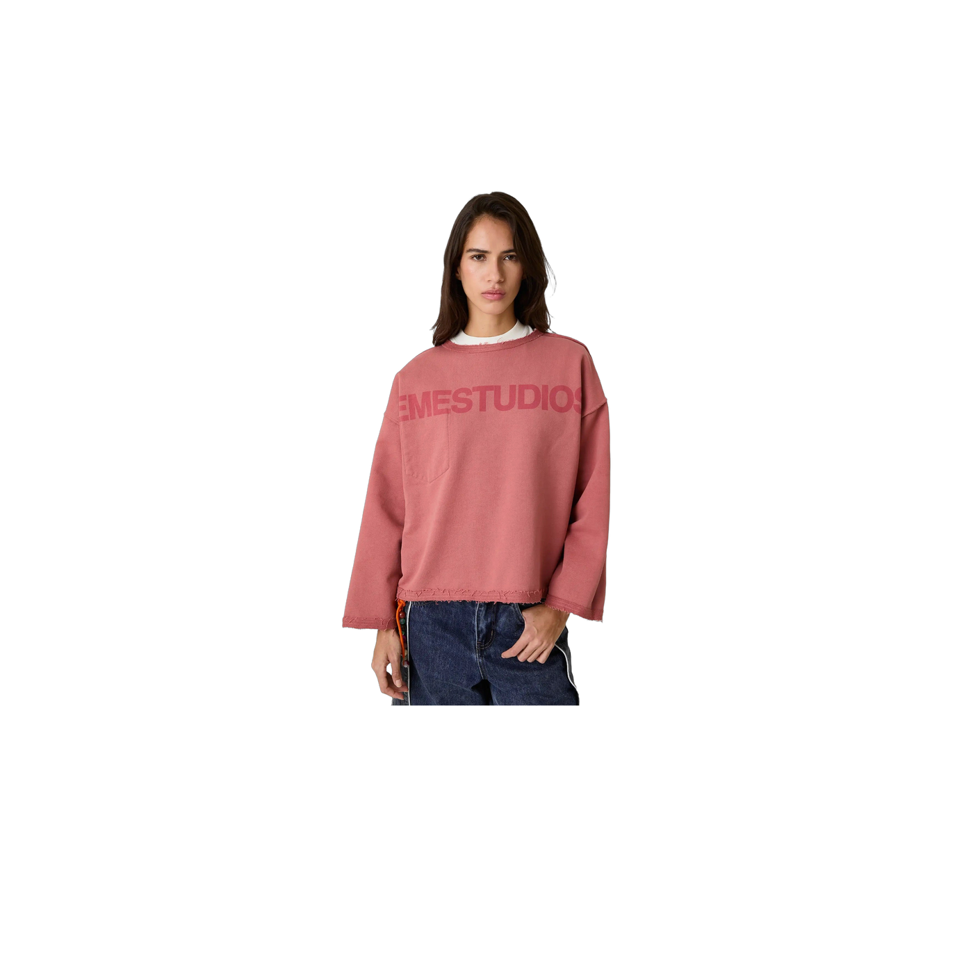 Eme Studios Pocket Clay Reverse Crewneck