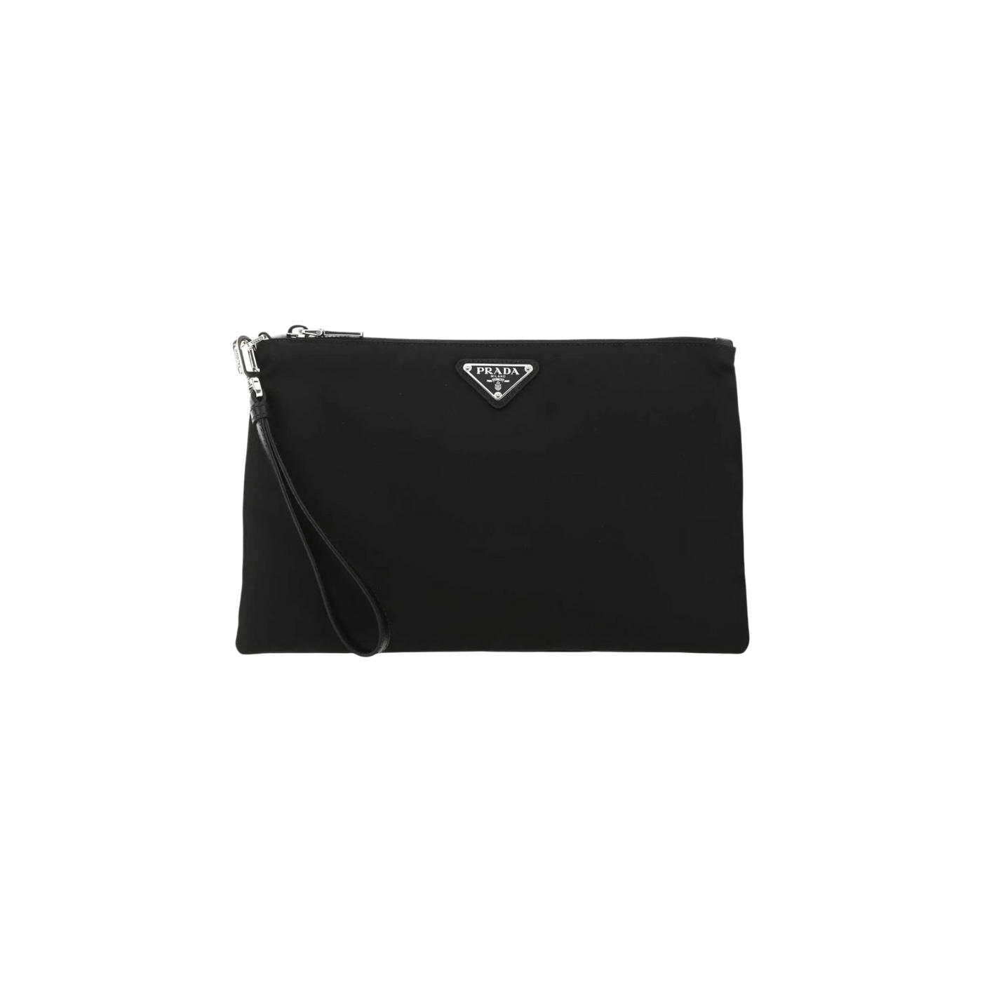 Prada Logo Plaque Pouch