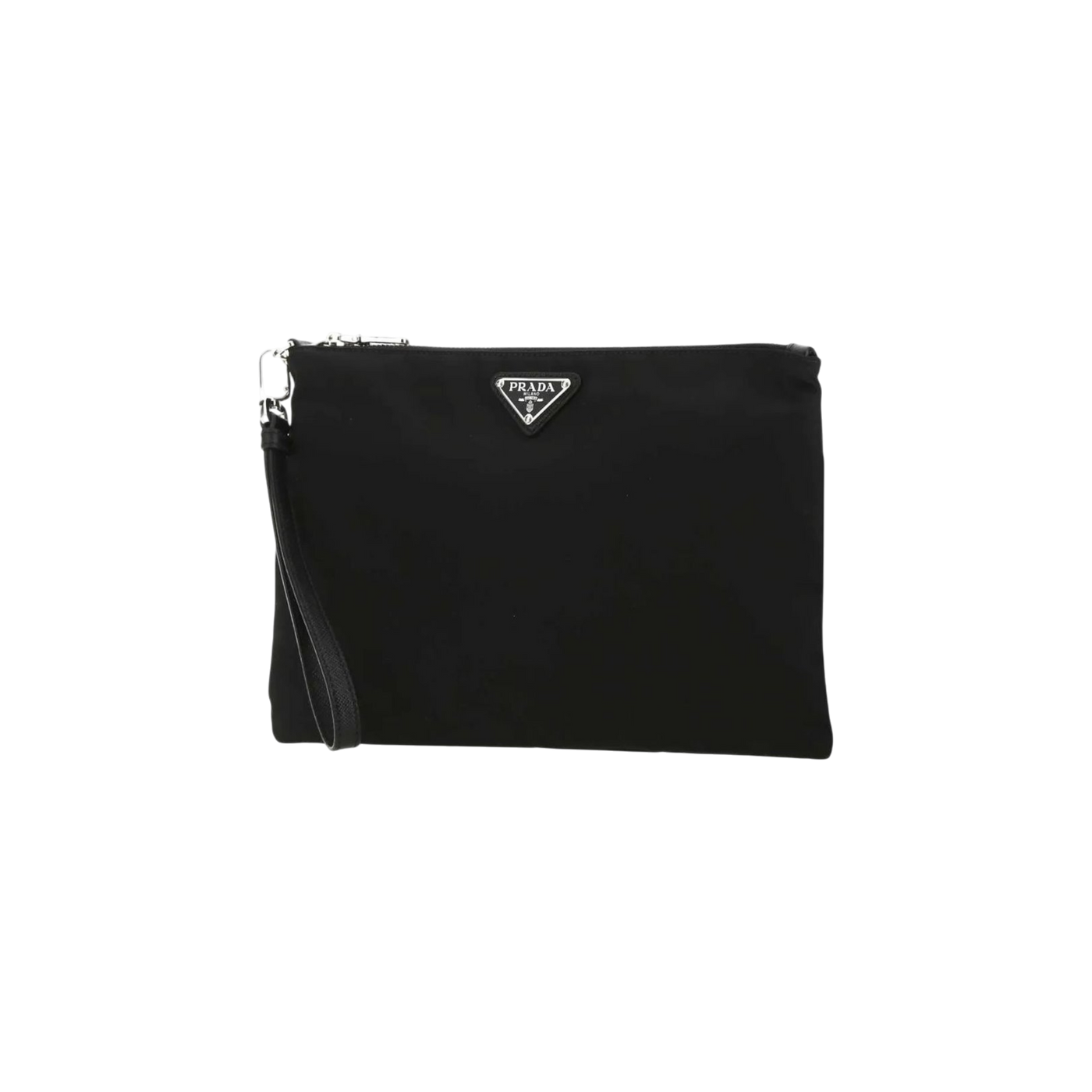 Prada Logo Plaque Pouch