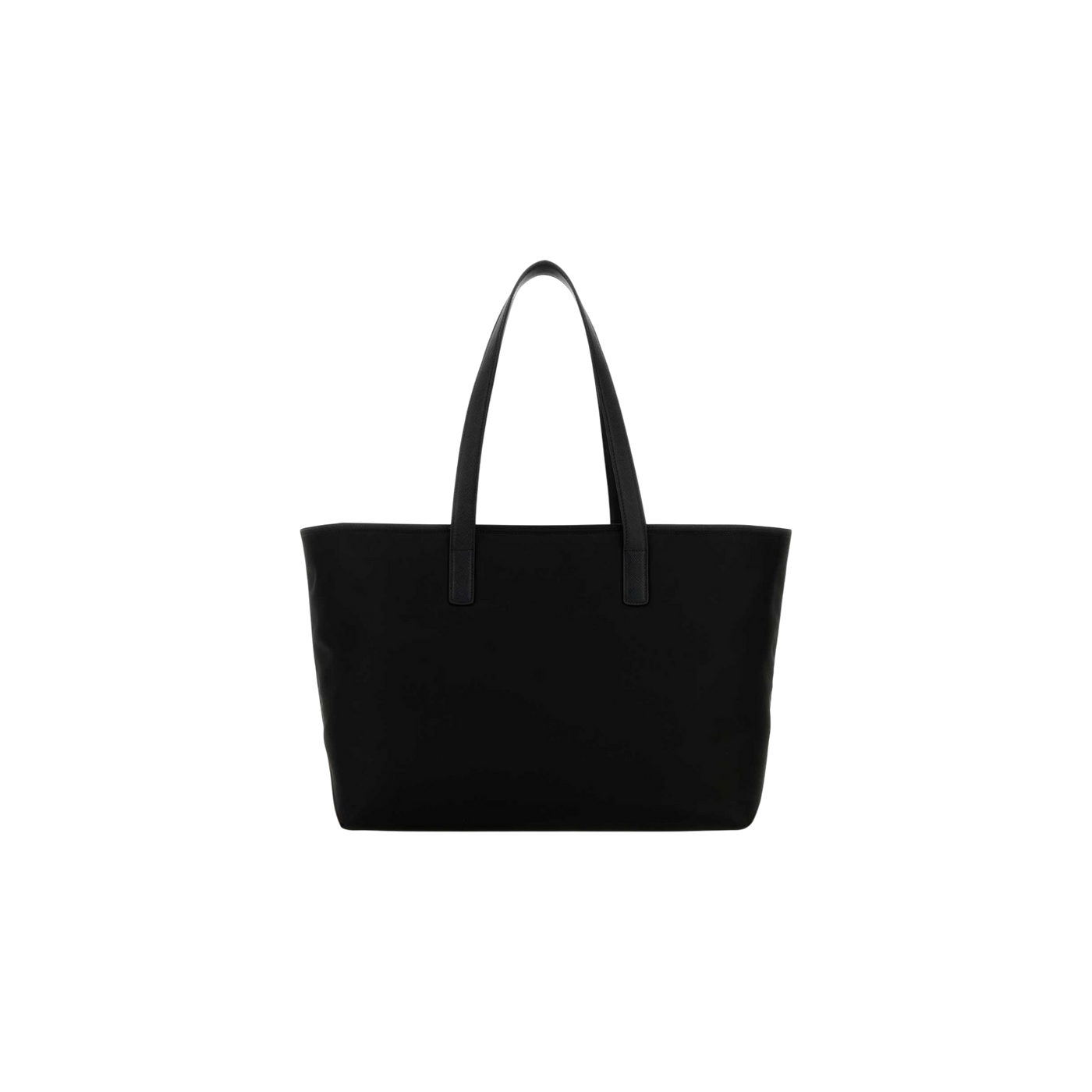 Prada Logo Plaque Tote Bag