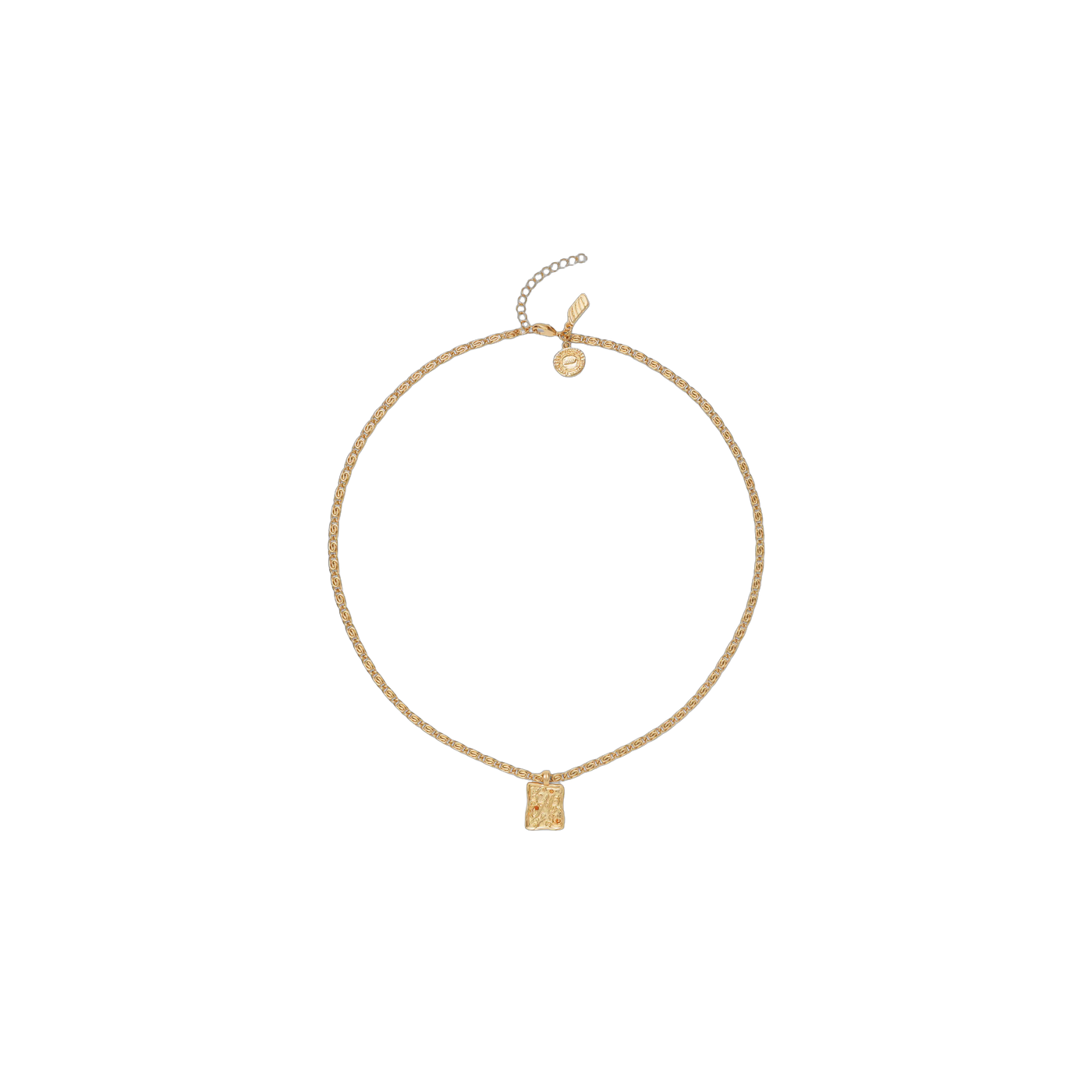 Eme Studios Red Lapis Au Necklace