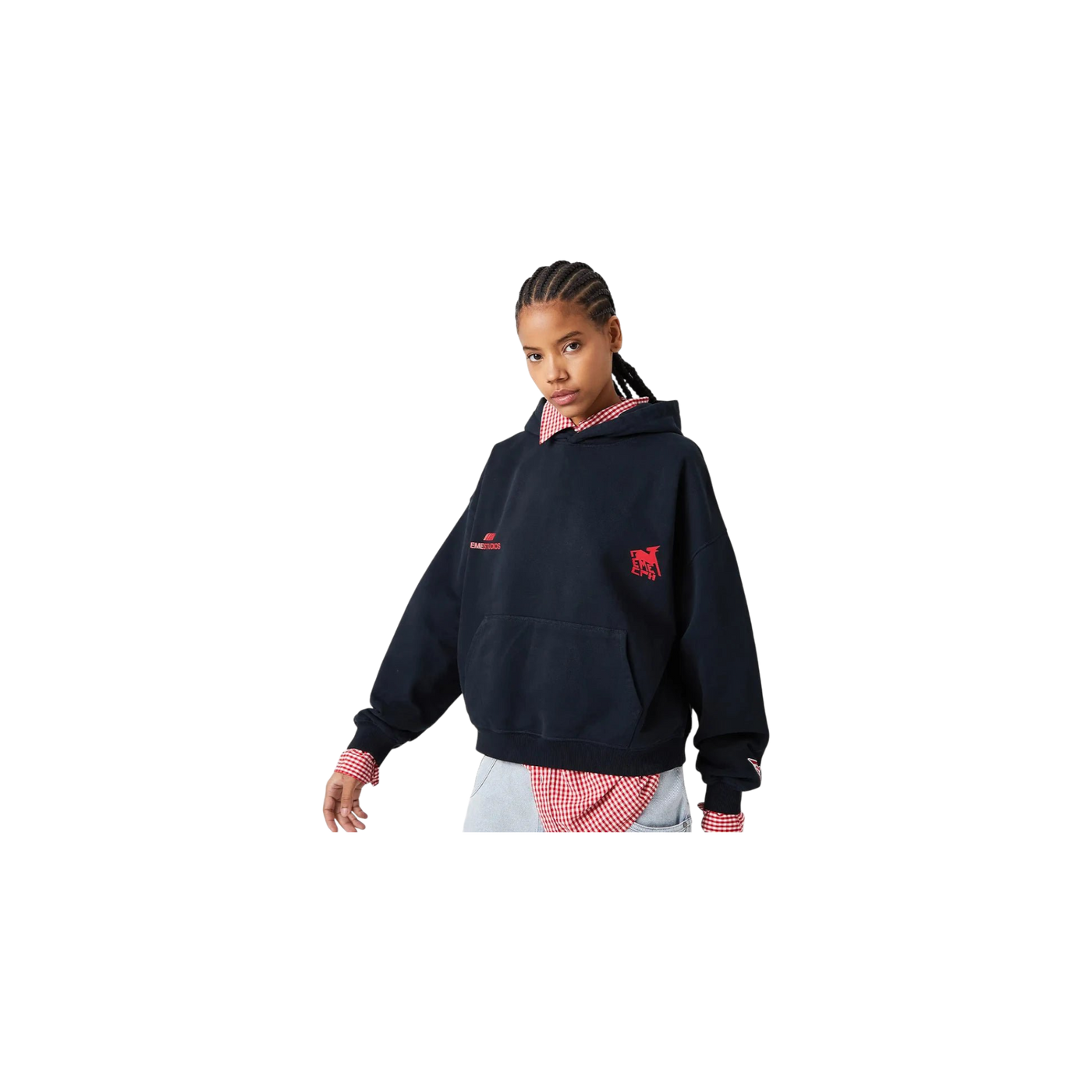 Eme Studios Rensdyr Navy Oversized Hoodie