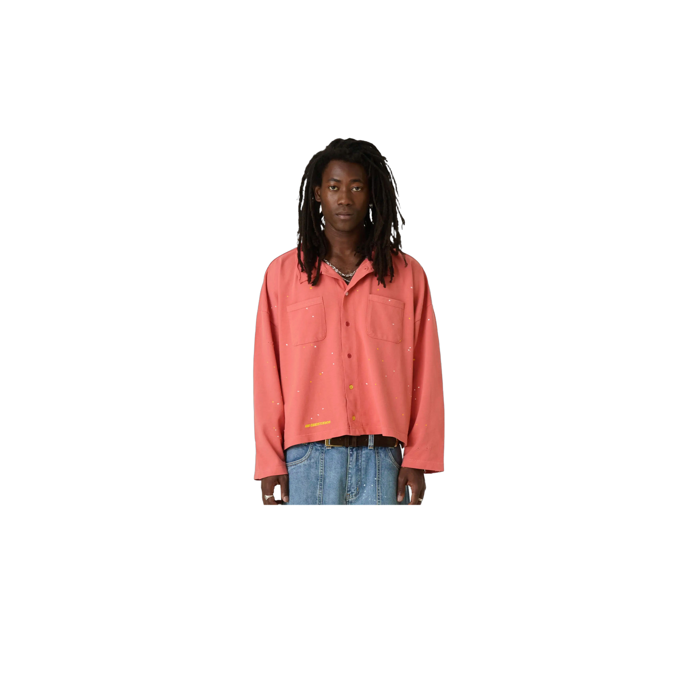 Eme Studios Riviera Peach Polo Shirt