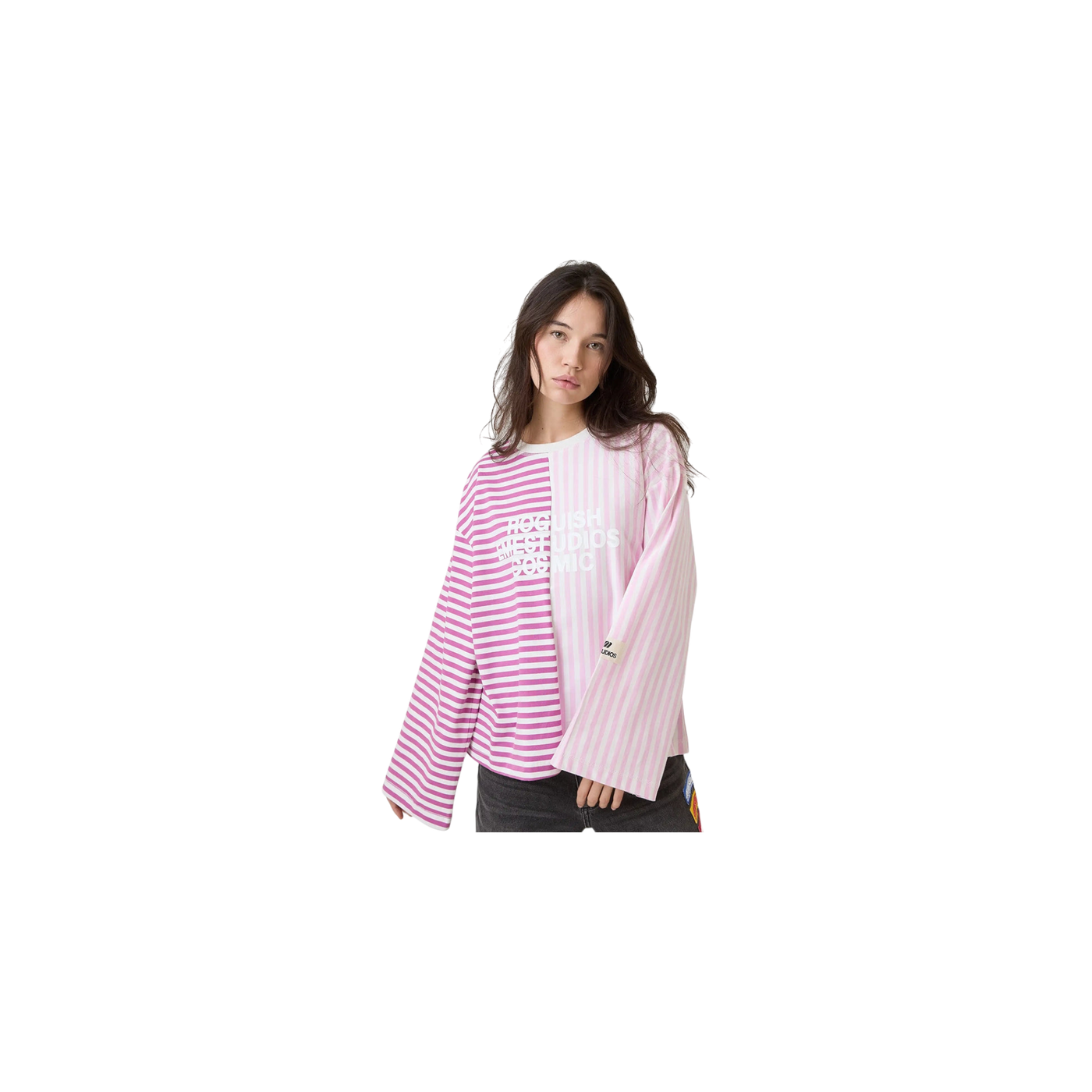 Eme Studios Roguish Fucsia Striped Long Sleeve