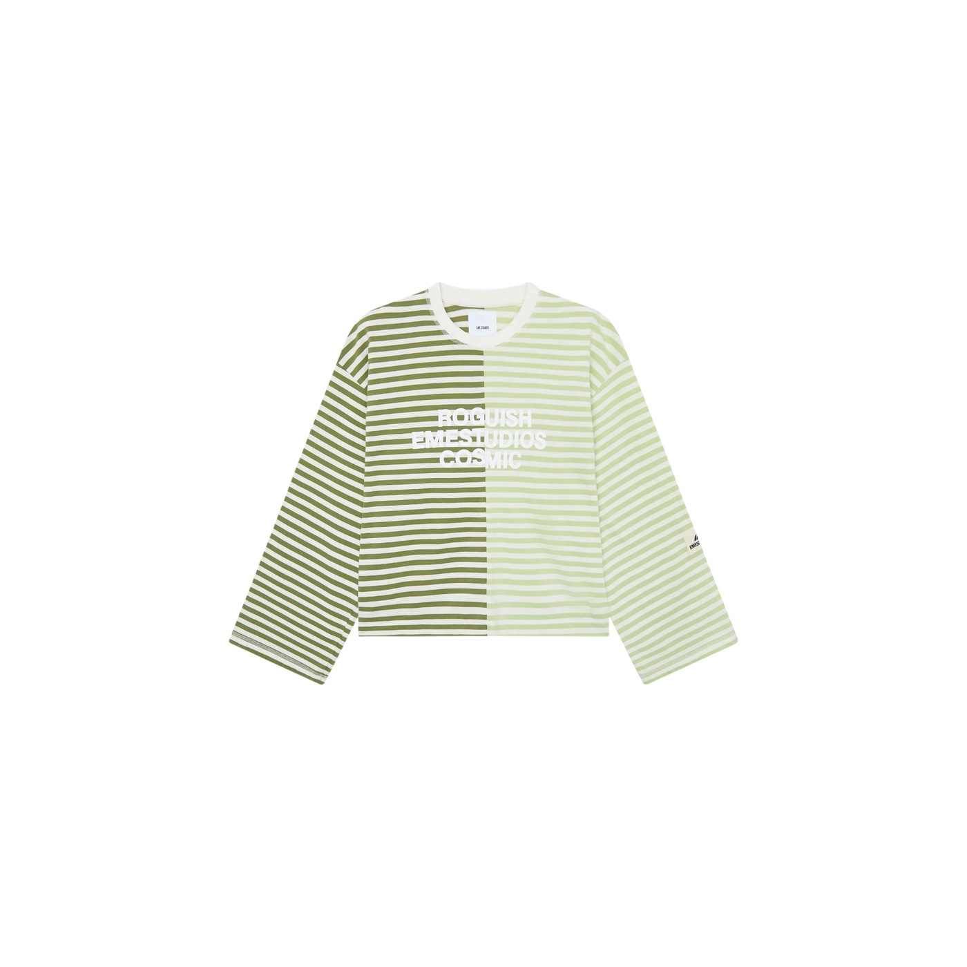 Eme Studios Roguish Green Striped Long Sleeve