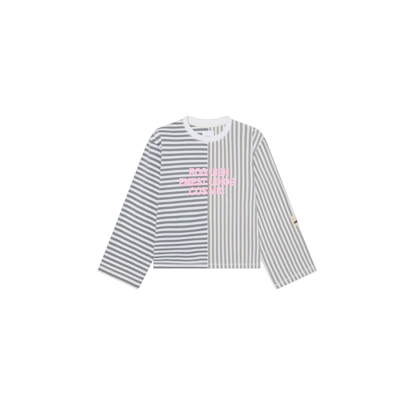 Eme Studios Roguish Heather Grey Striped Long Sleeve