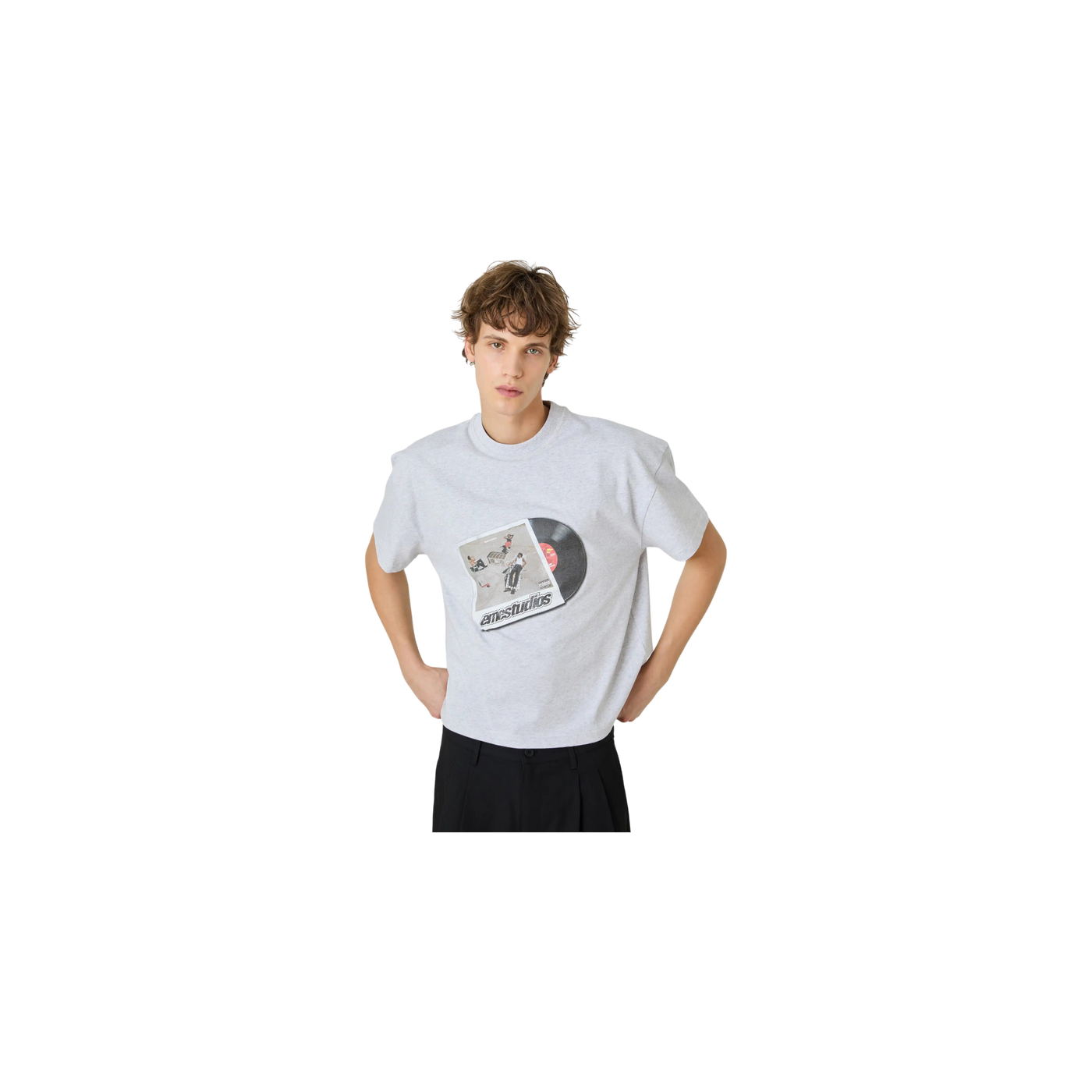Eme Studios Rrelative Heather Grey Oversized T-Shirt
