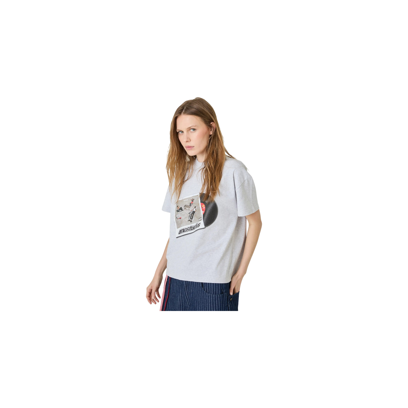 Eme Studios Rrelative Heather Grey Oversized T-Shirt