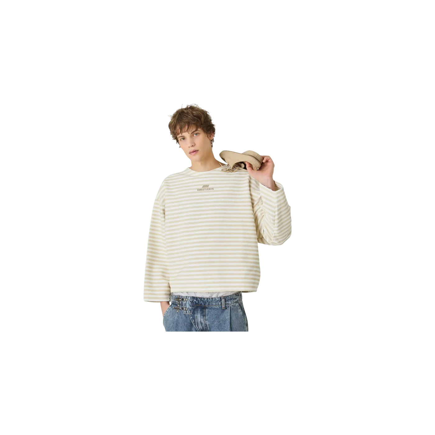 Eme Studios Sade Off Sand Reverse Crewneck