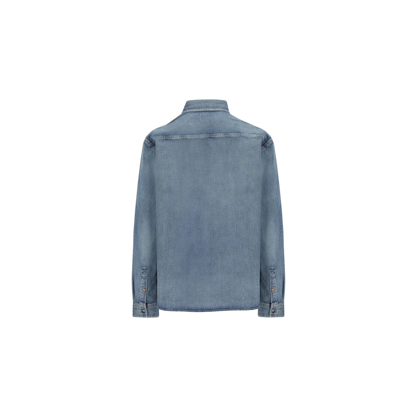 Saint Laurent Cassandre Button-Up Denim Shirt