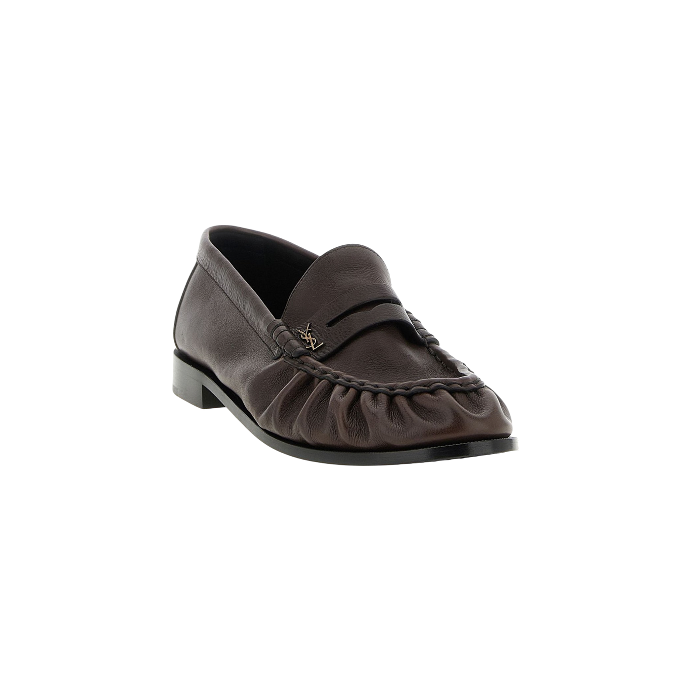 Saint Laurent Le Loafer Logo Plaque Slip-On Loafers