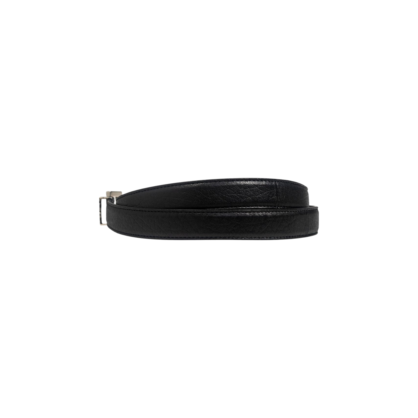 Saint Laurent Logo Plaque Buckled Belt