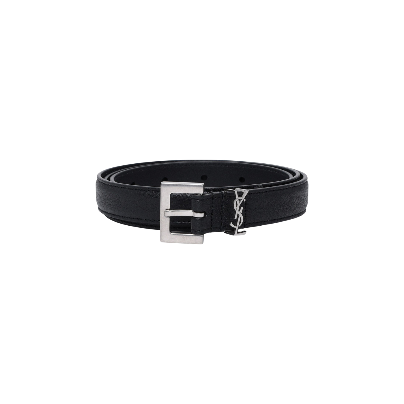 Saint Laurent Monogram Logo Plaque Belt