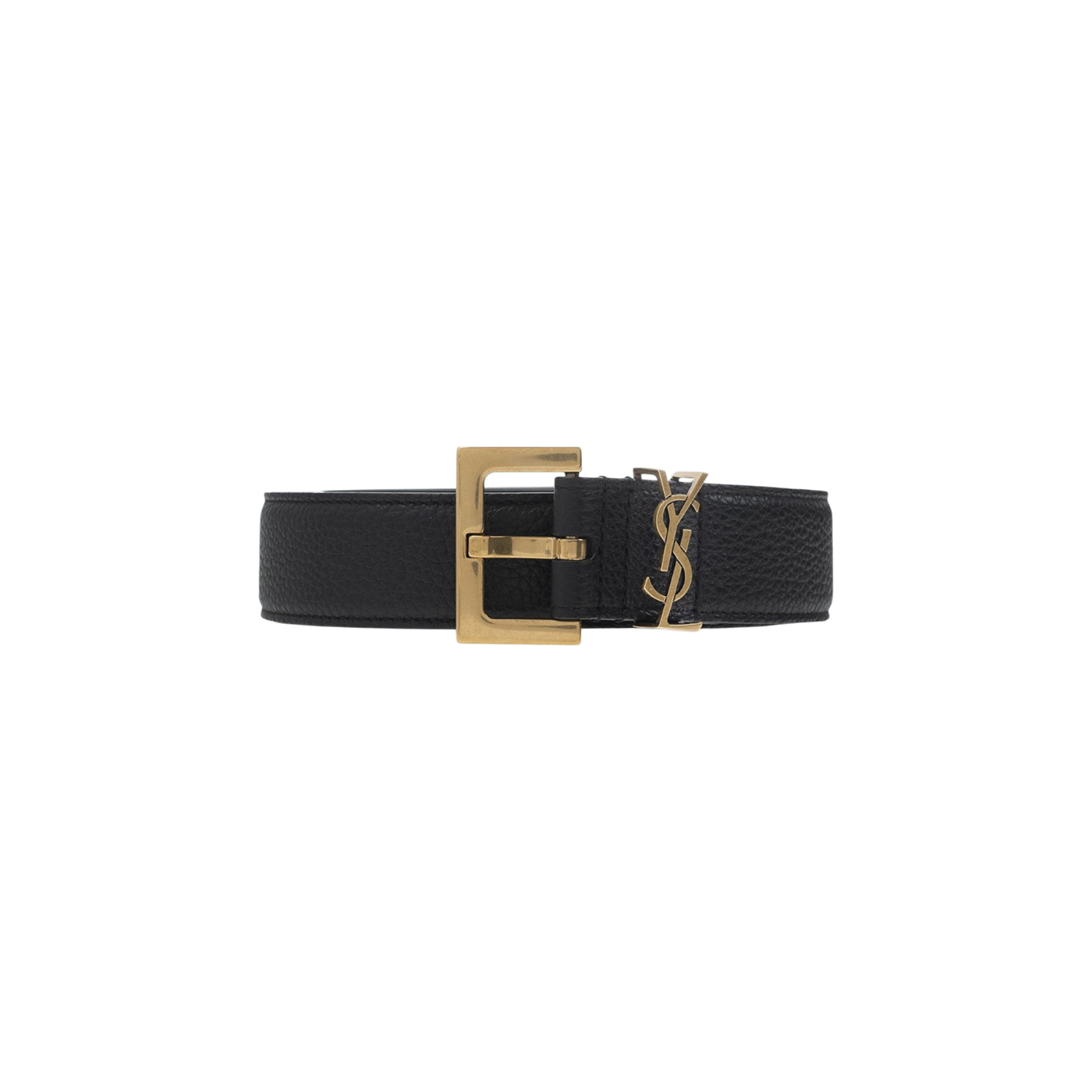 Saint Laurent Cassandre Logo Plaque Belt