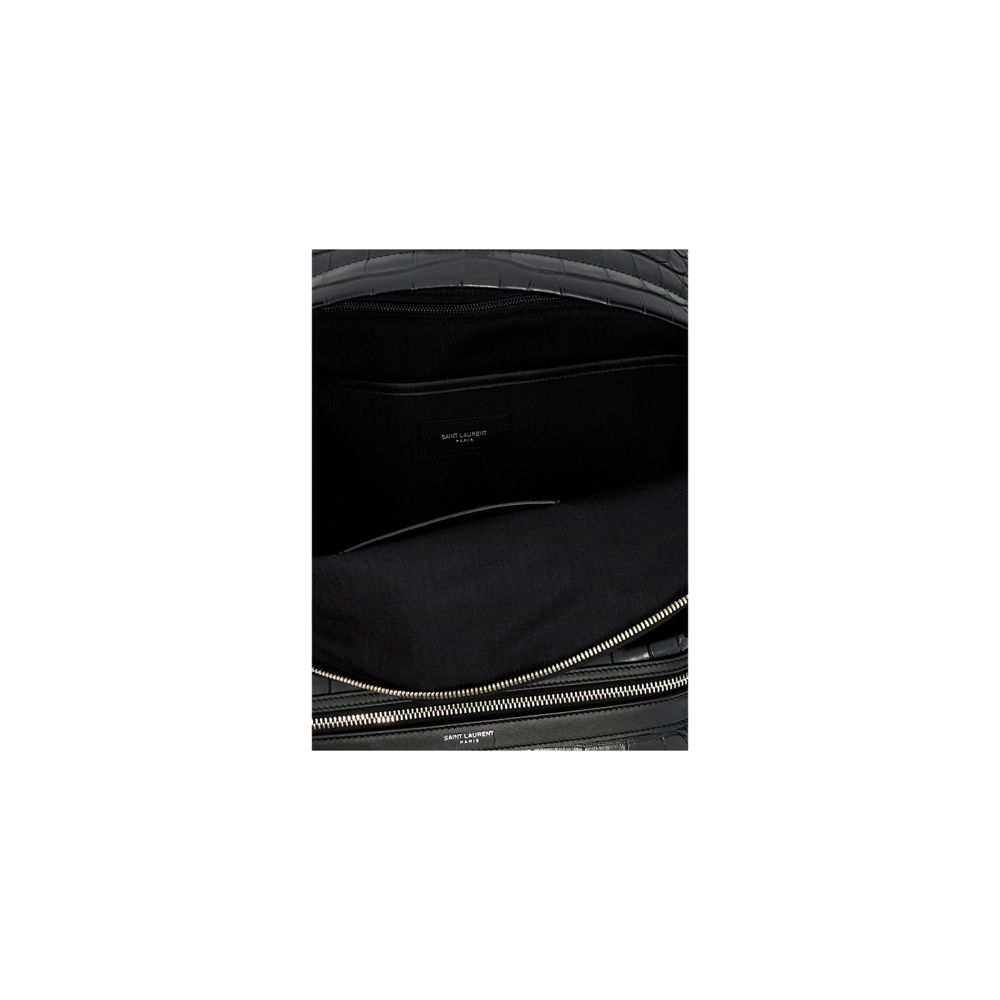 Saint Laurent Embossed Zip-Up City Backpack