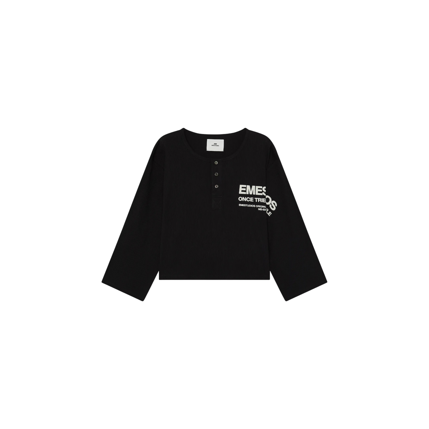 Eme Studios Selection Henley Shadow Long Sleeve