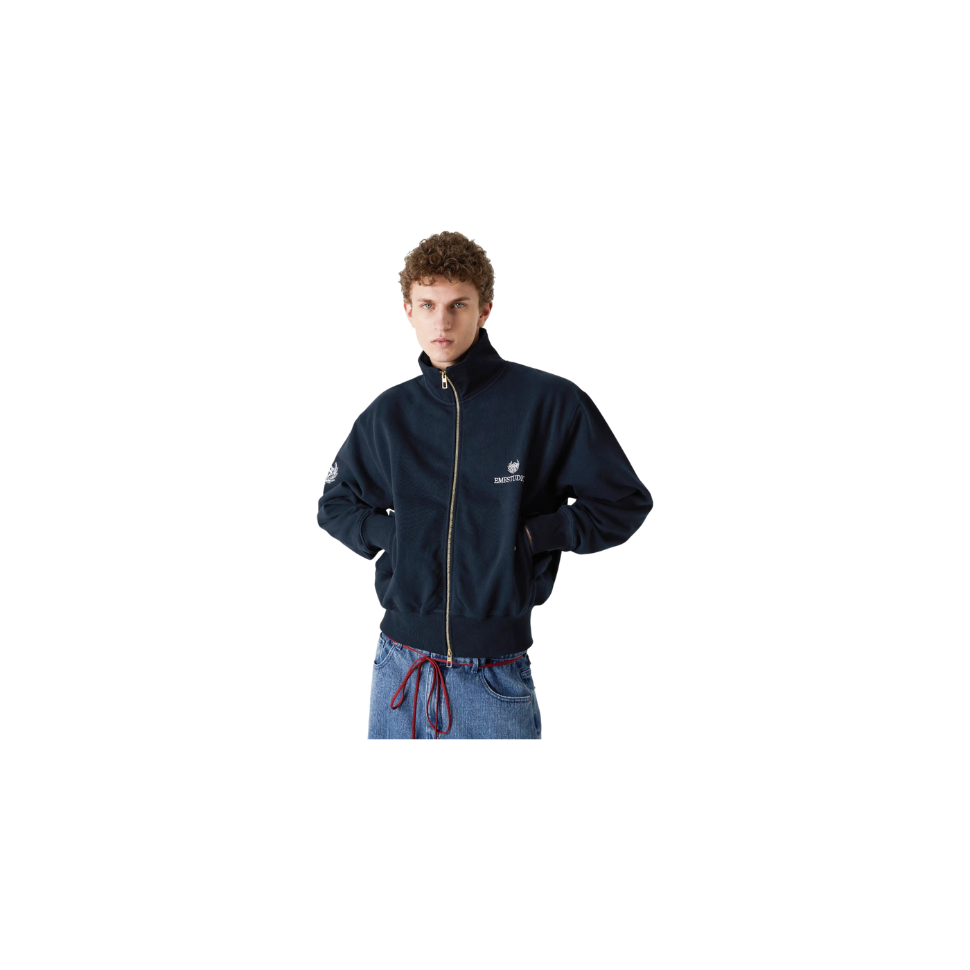 Eme Studios Serv Navy Full Zip