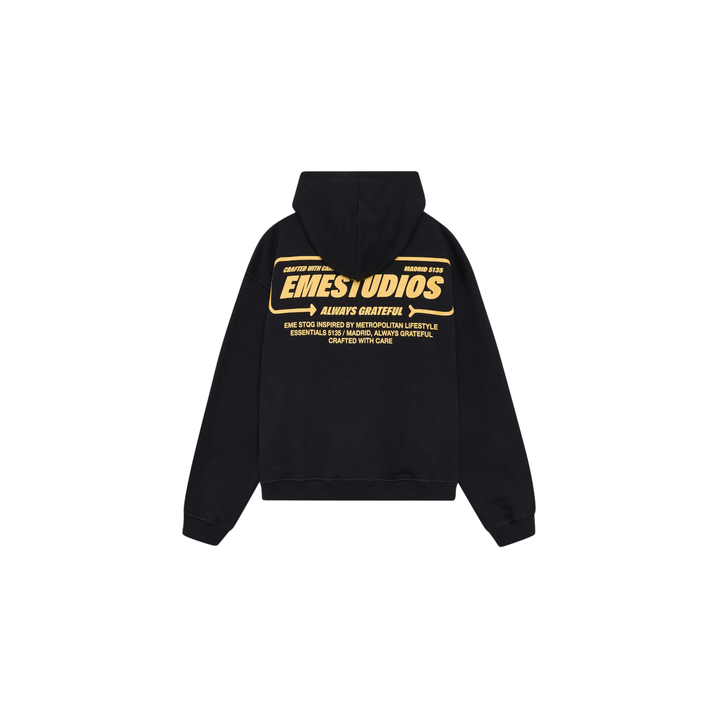 Eme Studios Signal Black Oversized Hoodie