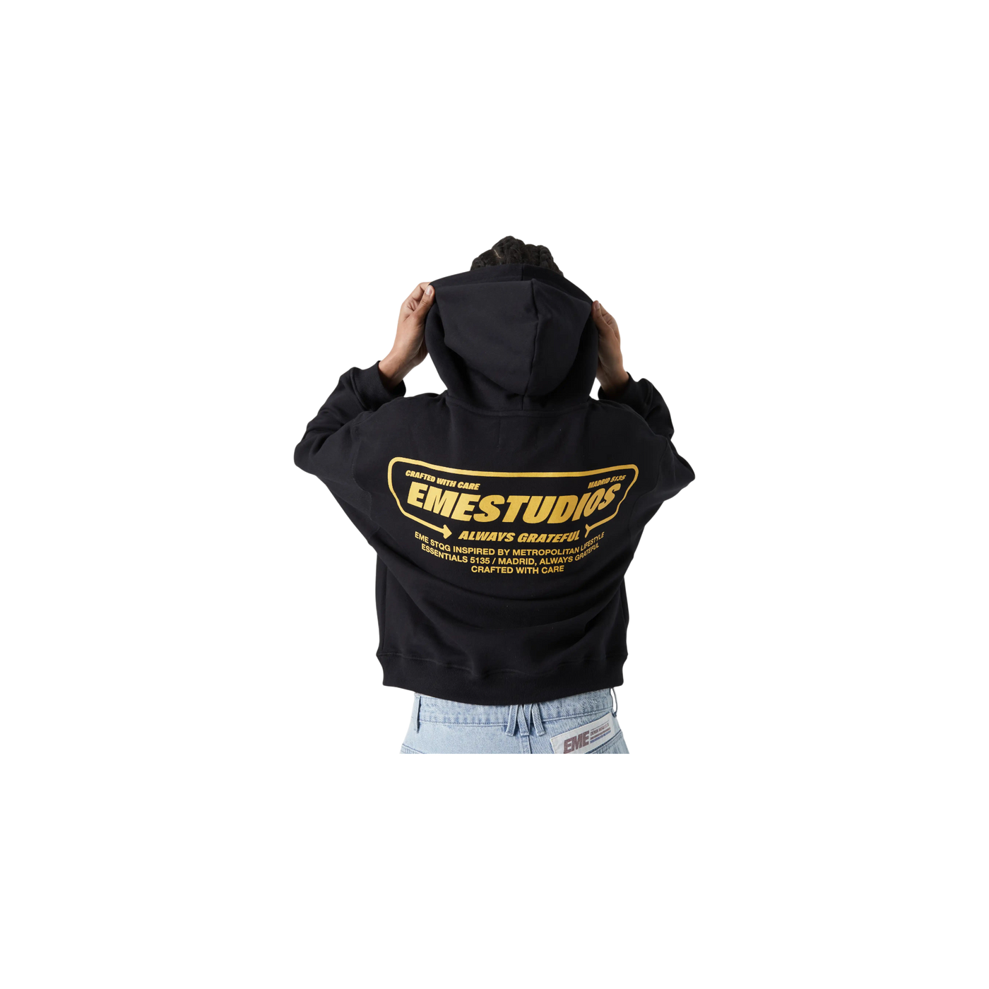 Eme Studios Signal Black Oversized Hoodie