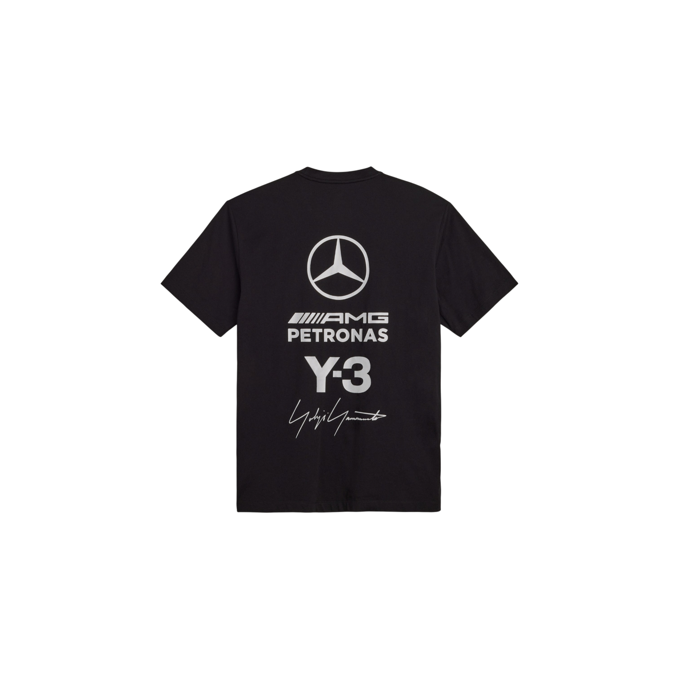 Adidas Y-3 Mercedes Logo Stack Short Sleeve Tee Black