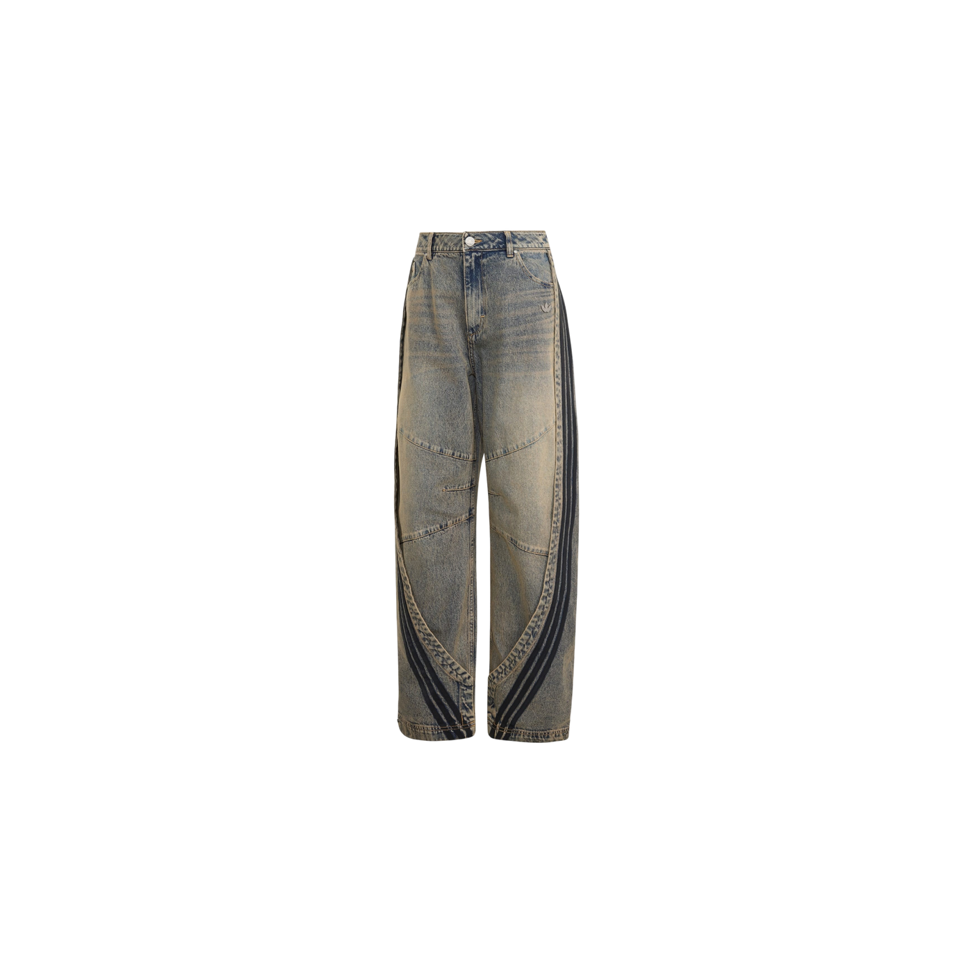 Adidas Adilenium 5.0 Banana Overlay Denim Pants Chalky Brown