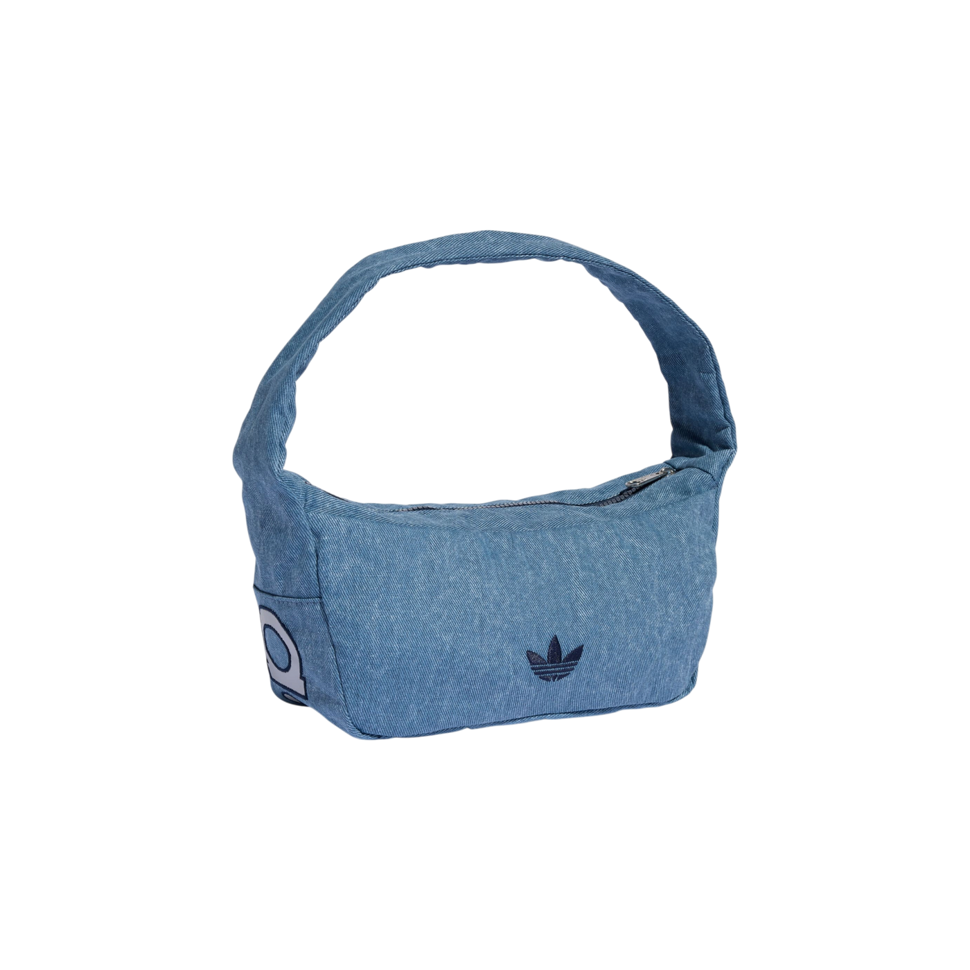 Adidas Small Shoulder Bag Washed Effect Light Denim