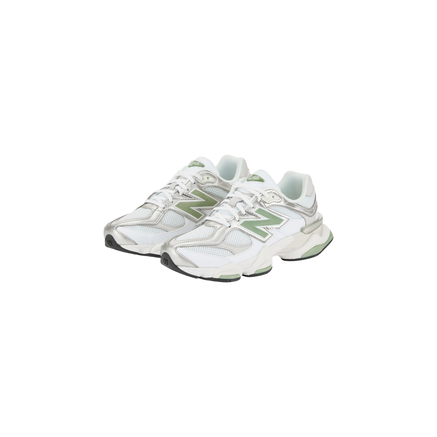 New Balance 9060 White / Silver / Light Green
