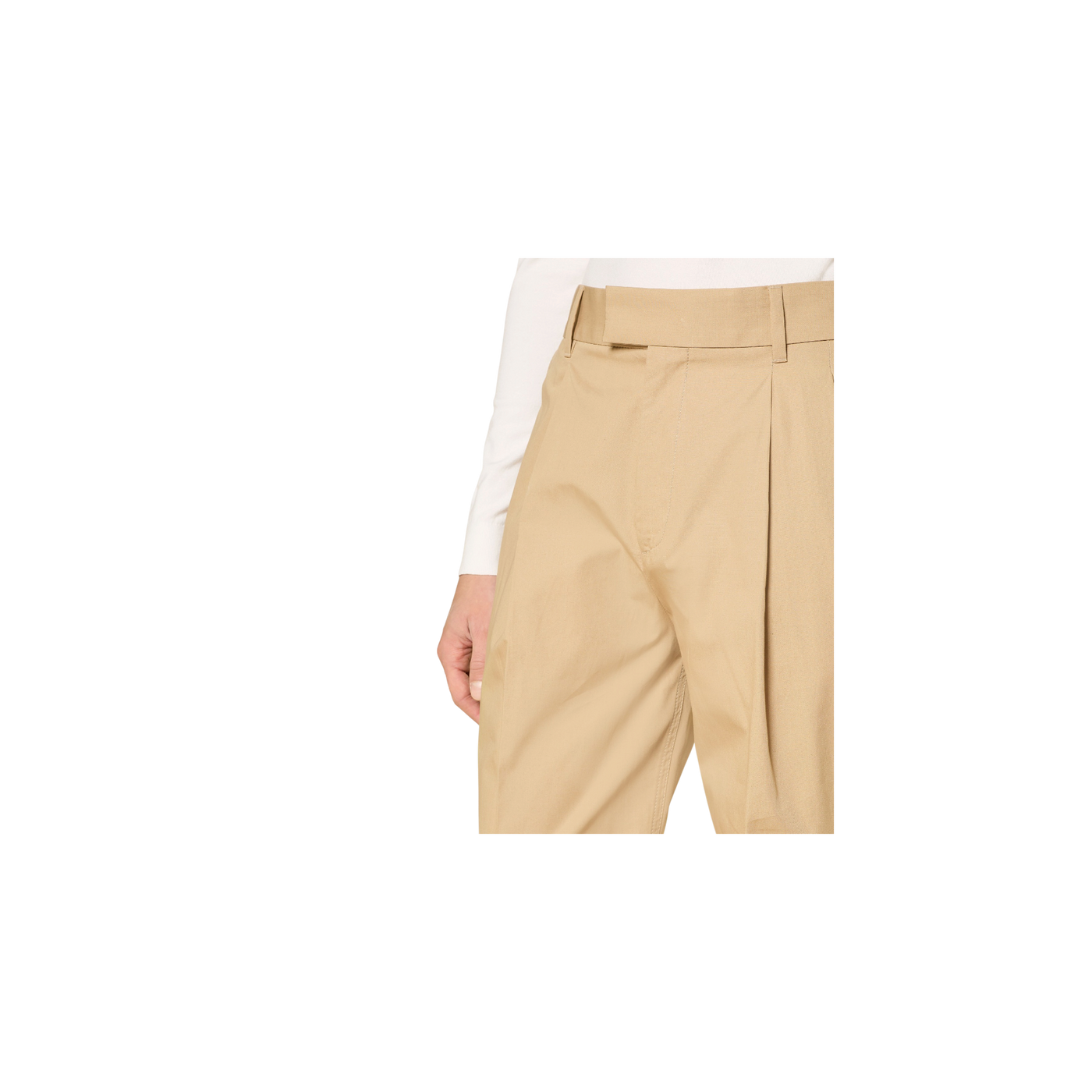 Hugo Celeg Straight Fit Pants Beige
