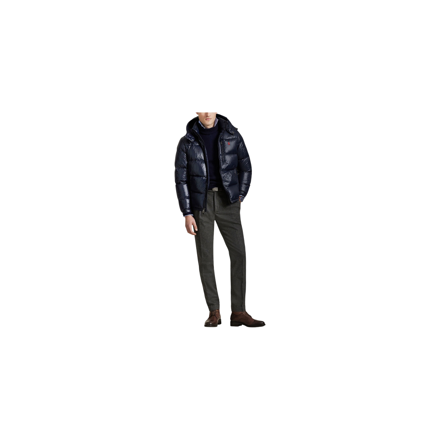 Polo Ralph Lauren Gorham Down Jacket With Detachable Hood Dark Blue