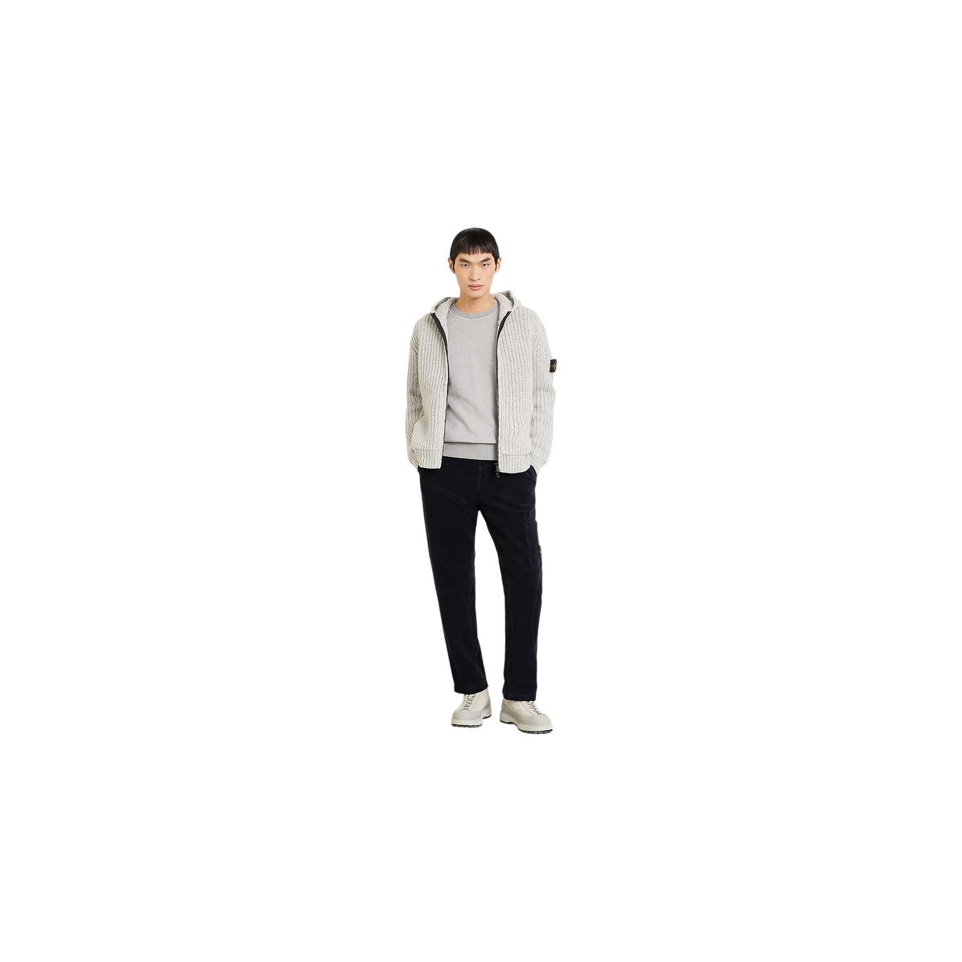 Stone Island Cordchino Tapered Fit Black